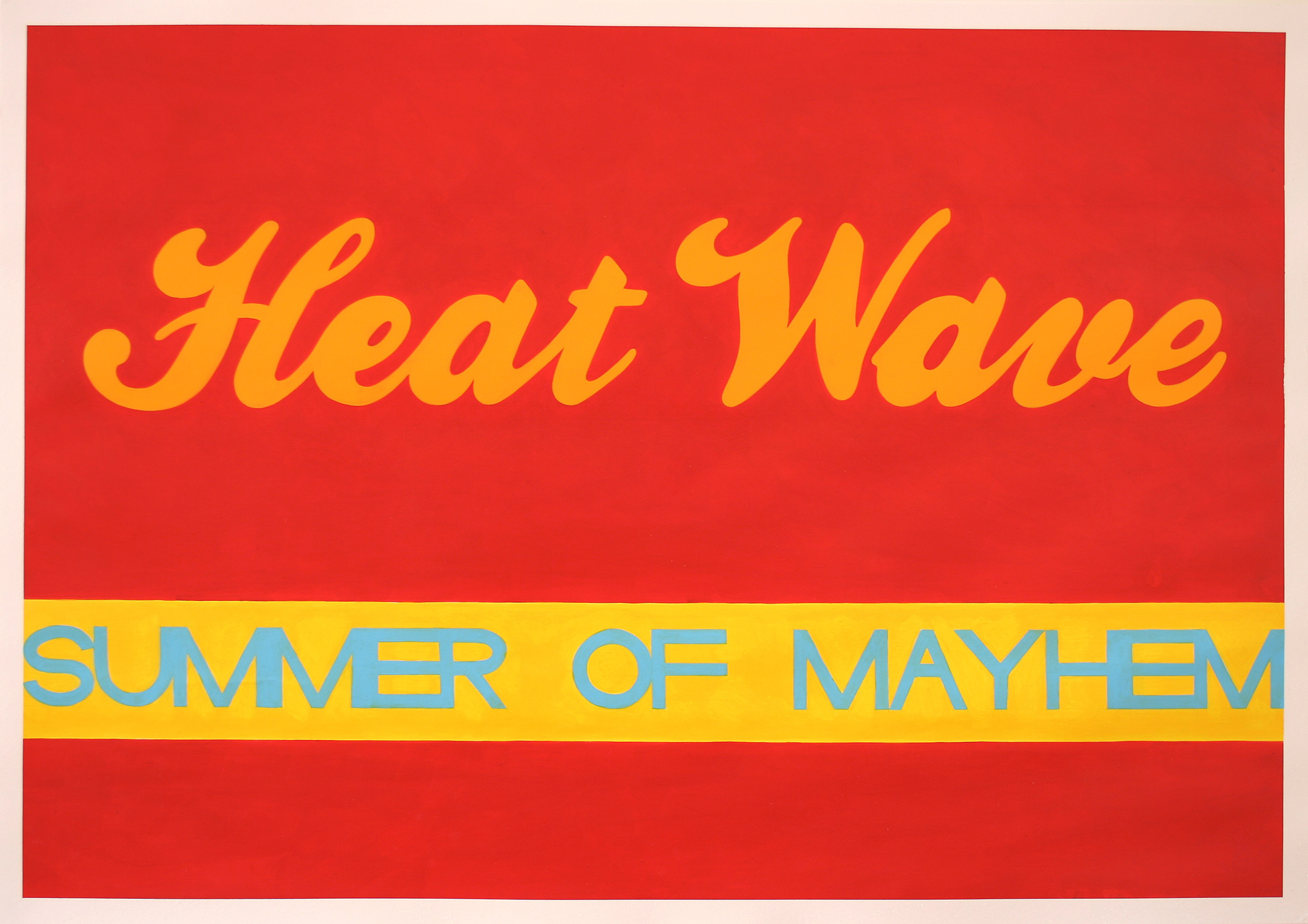 Heat Wave, Acrylic on Paper, 100cm x 70cm