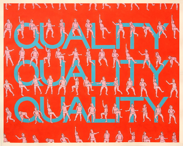 Quality, Acrylic on Cotton Rag, 50cm x 40cm (Sold)