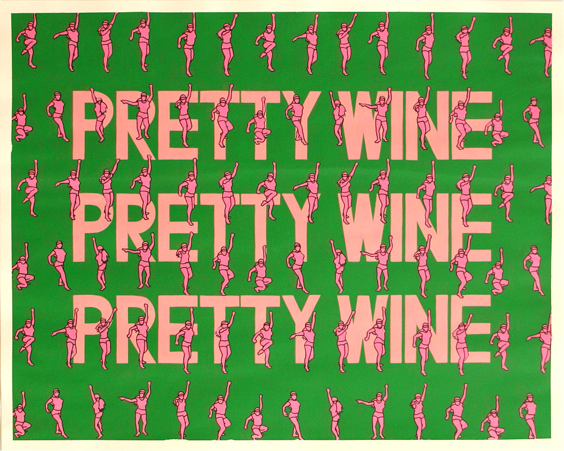 Pretty Wine, Acrylic on Cotton Rag, 50cm x 40cm (Sold)