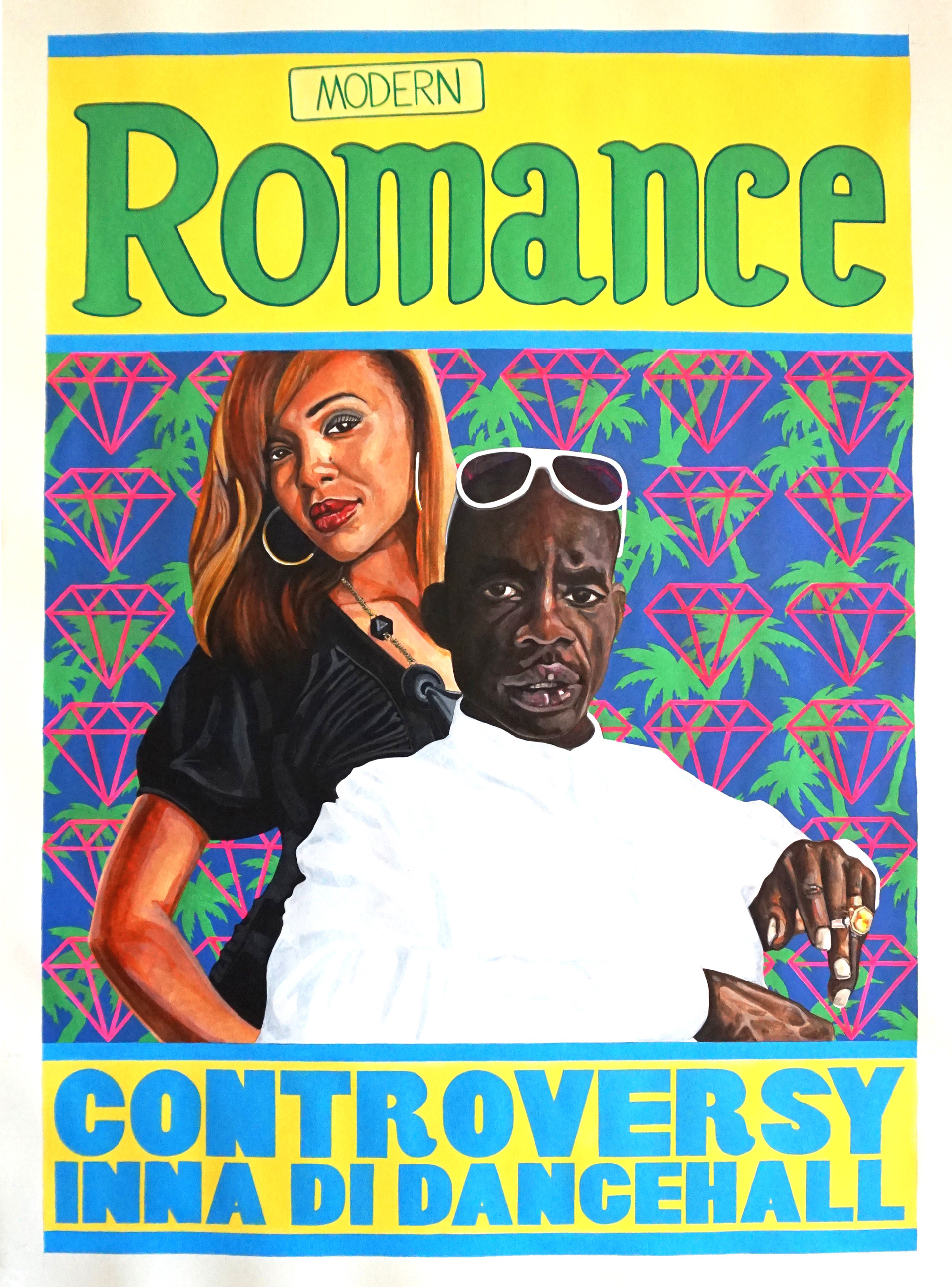 Controversy, Acrylic on Paper, 70cm x 50cm a painting by Robin Clare