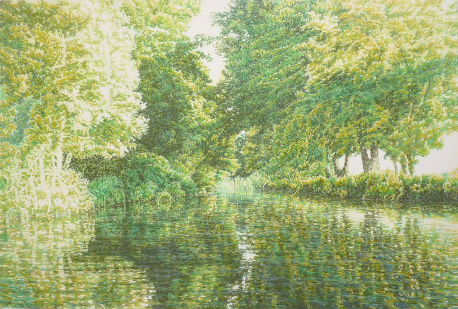 Pastell auf Papier 2018, 150 x 101 cm