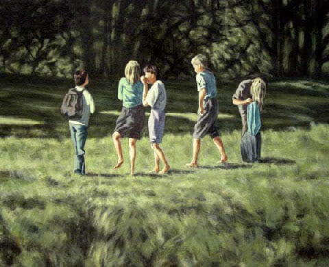 Öl Tempera auf Leinwand 1994, 80 x 65 cm