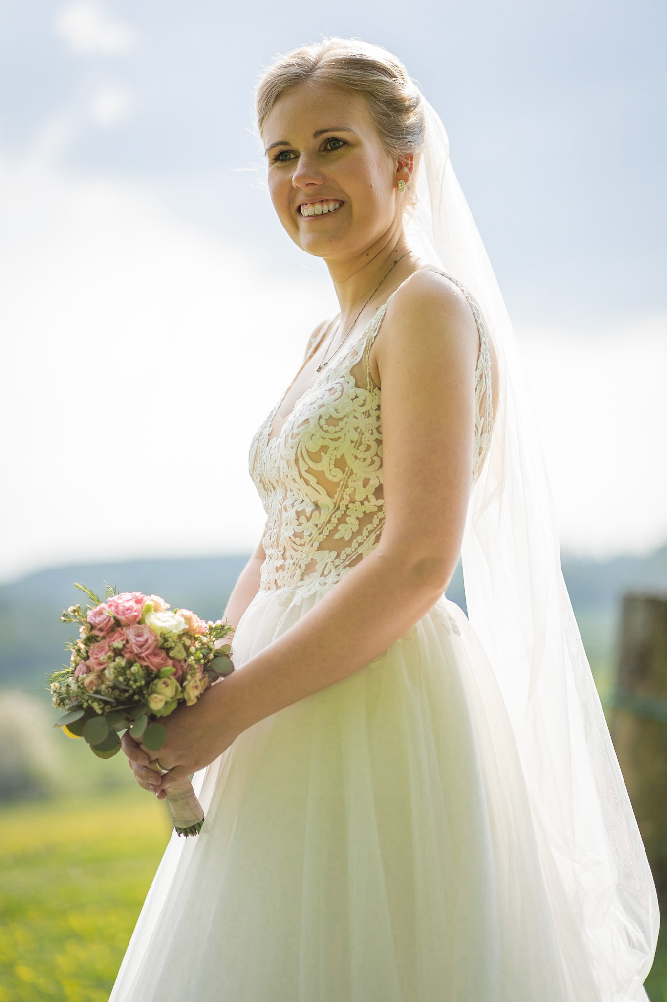 Hochzeitsfotografie Gegenlicht