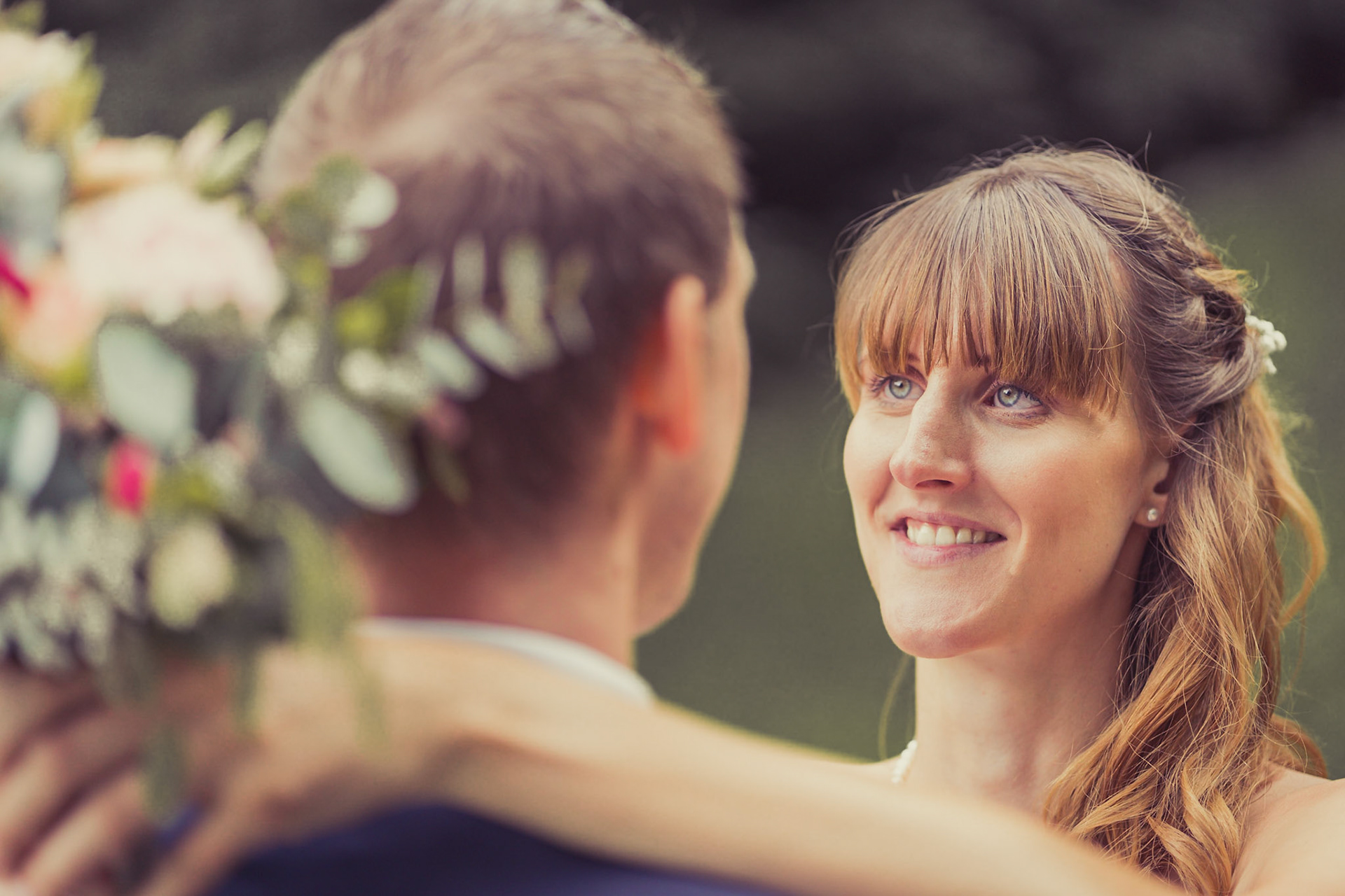 Hochzeitsfotografie Blick in die Augen