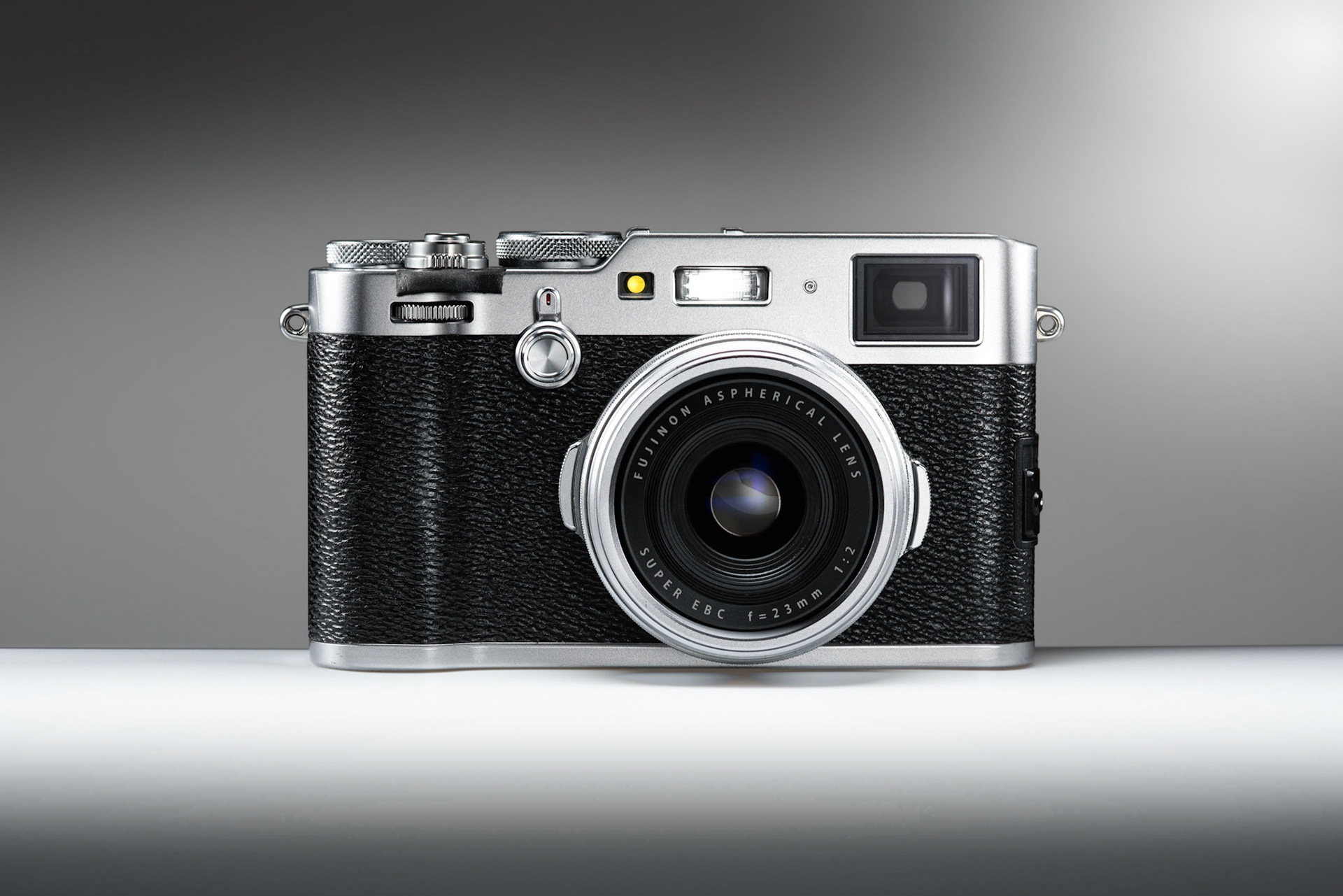 Still-life image of a Fujifilm X100f digital camera