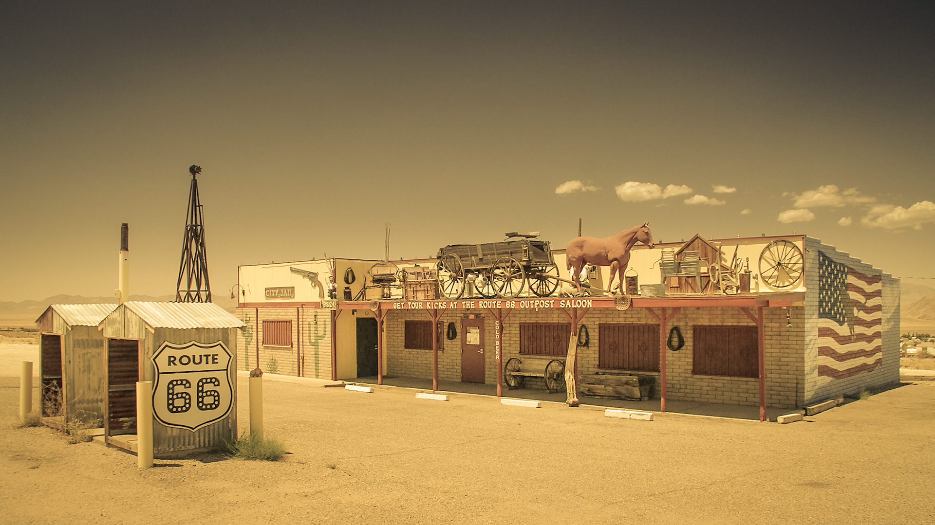 Entlang der Route 66 bei Seligman