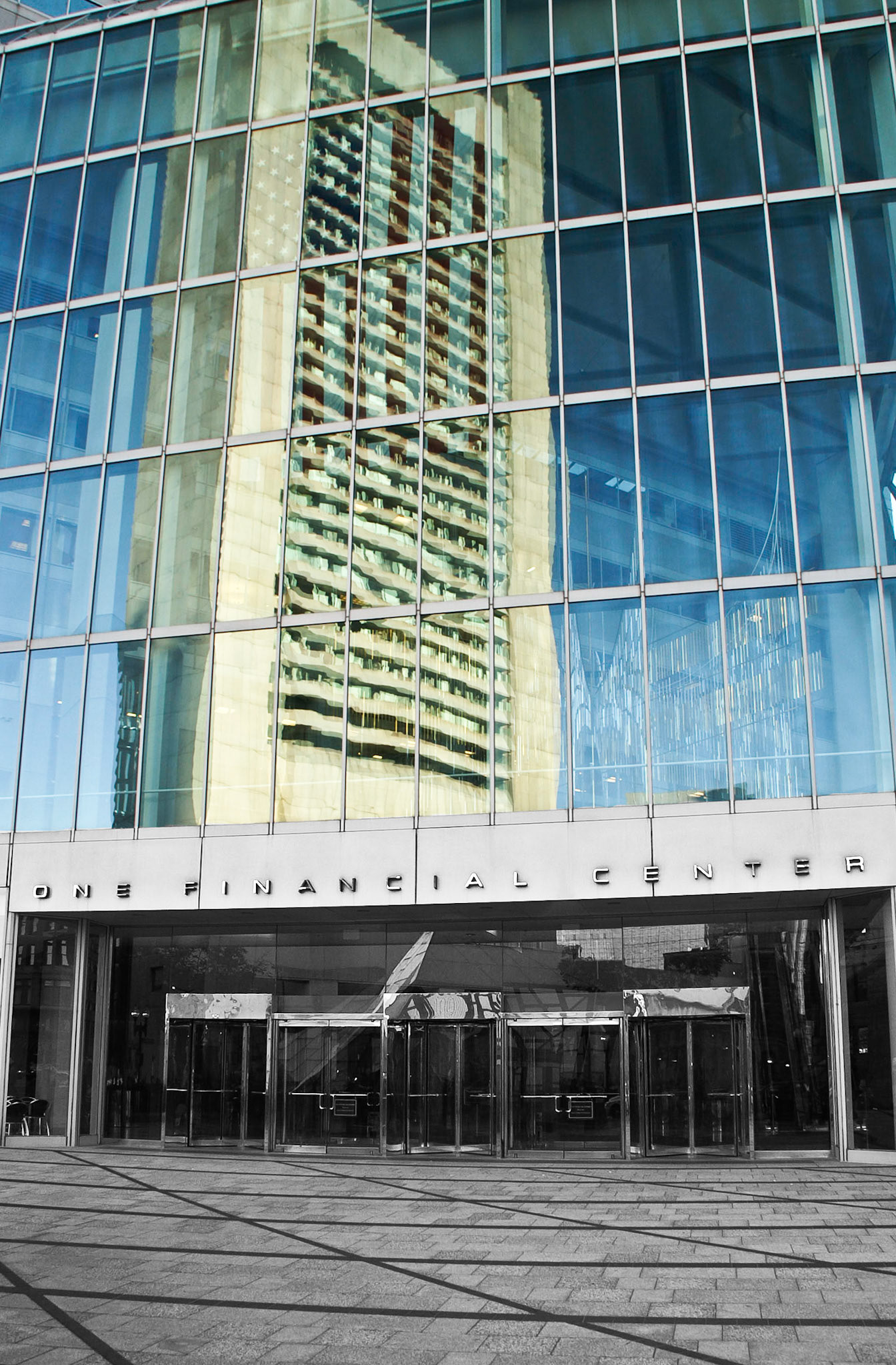 Spiegelung im Financial Center Boston