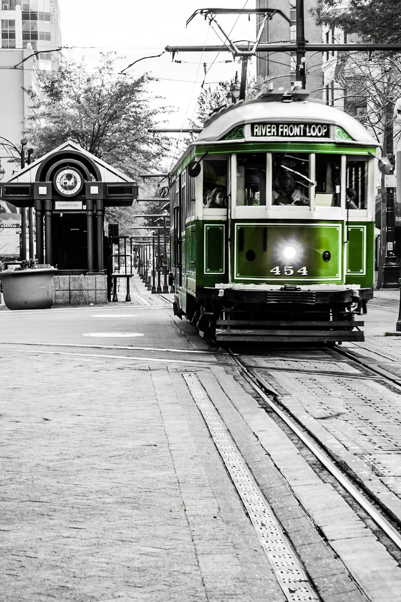 Alte Straßenbahn in Memphis