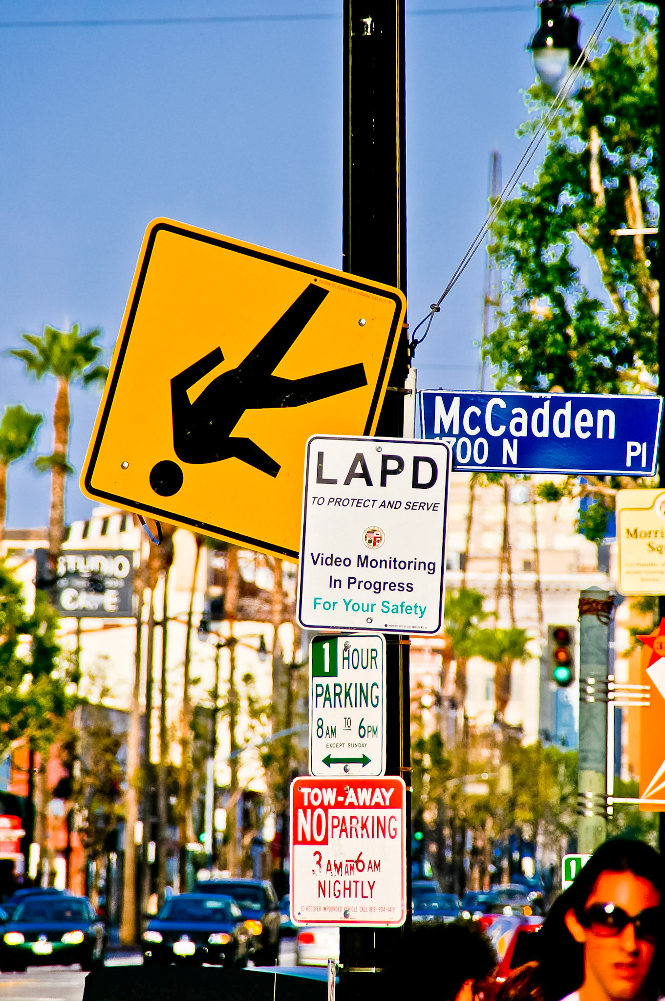 Straßenschilder in Hollywood