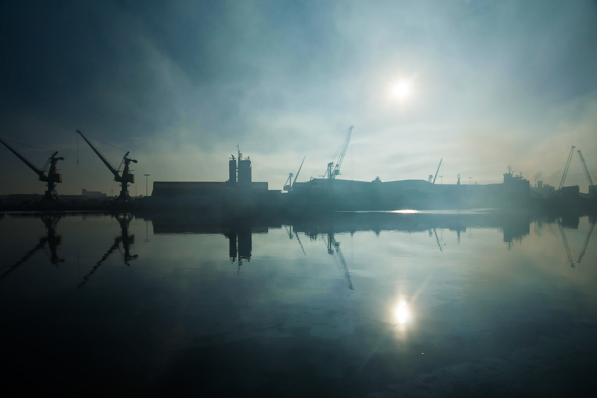 Nebel am Morgen in Saint Malo
