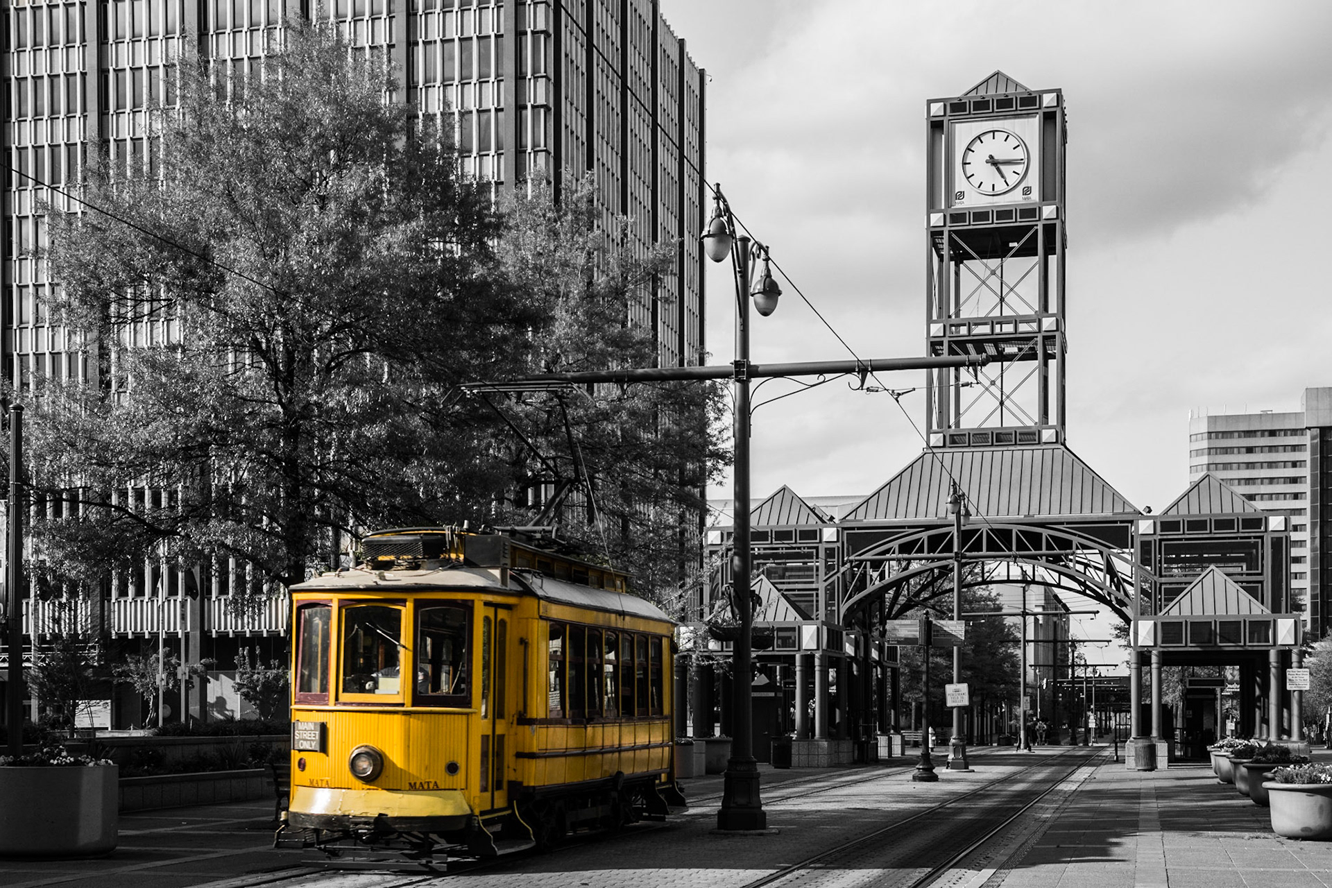 Alte Straßenbahn in Memphis