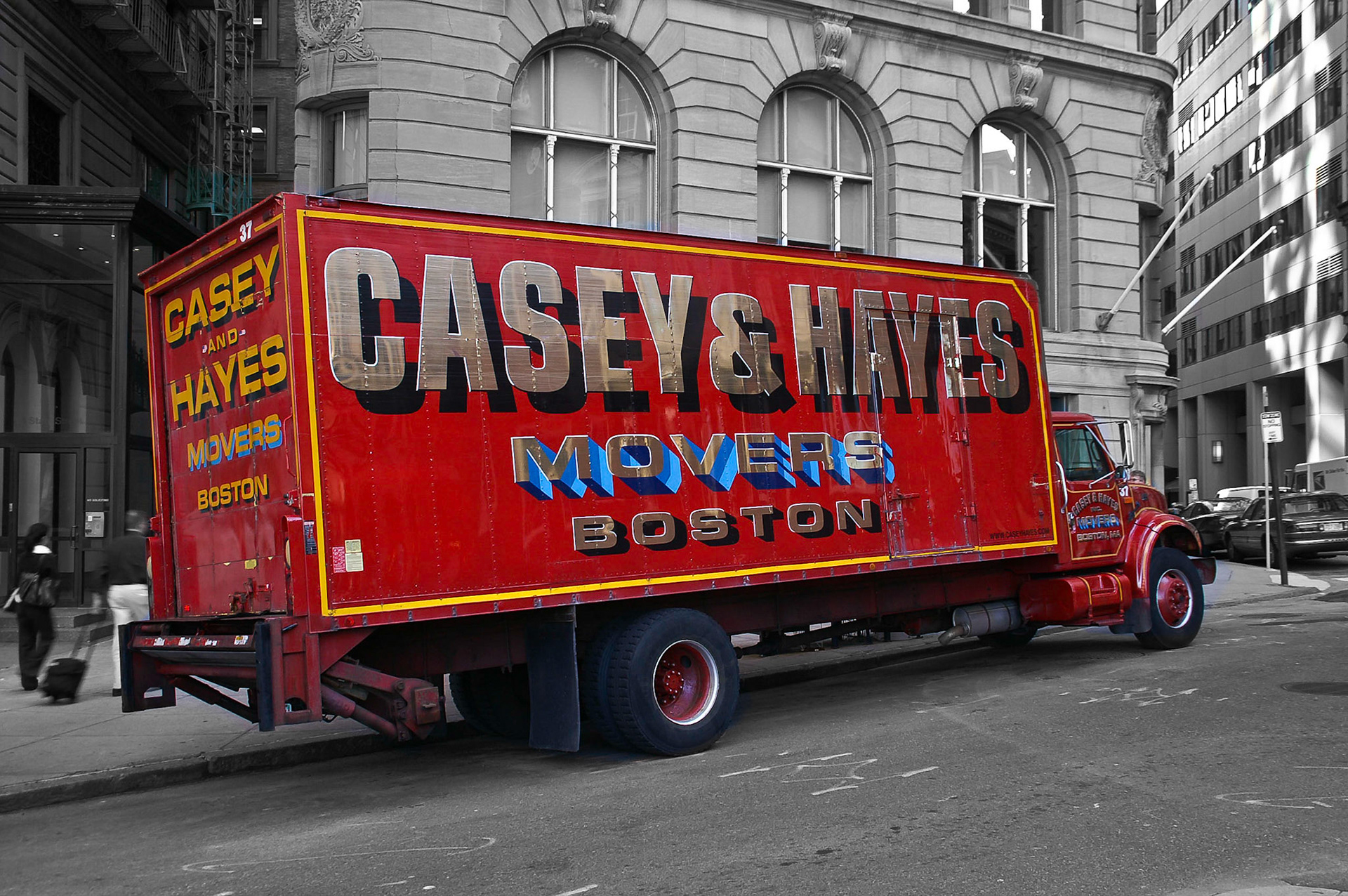 Umzugswagen in Boston