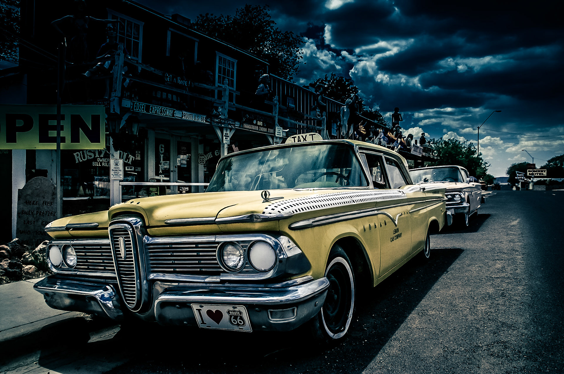 Oldtimer on Route 66