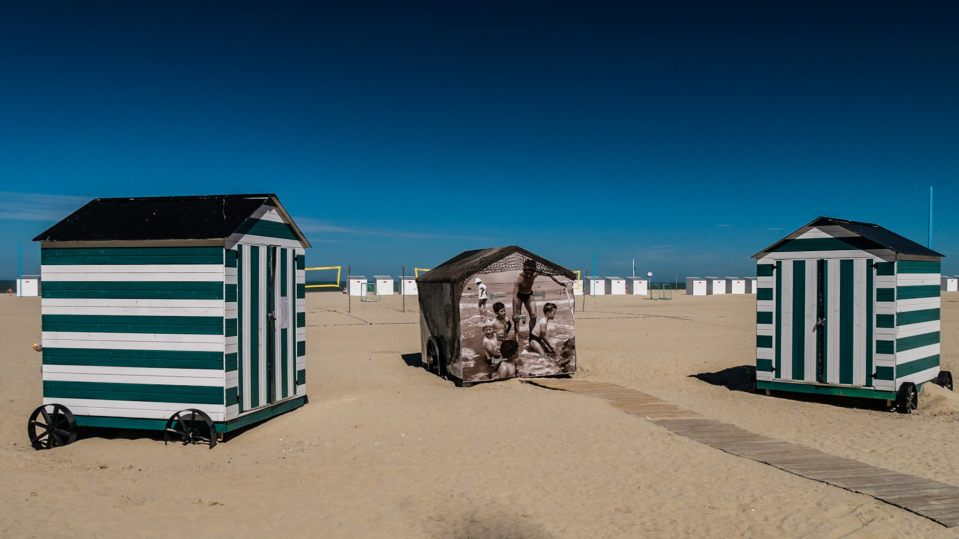 Strandhäuschen in Koksijde