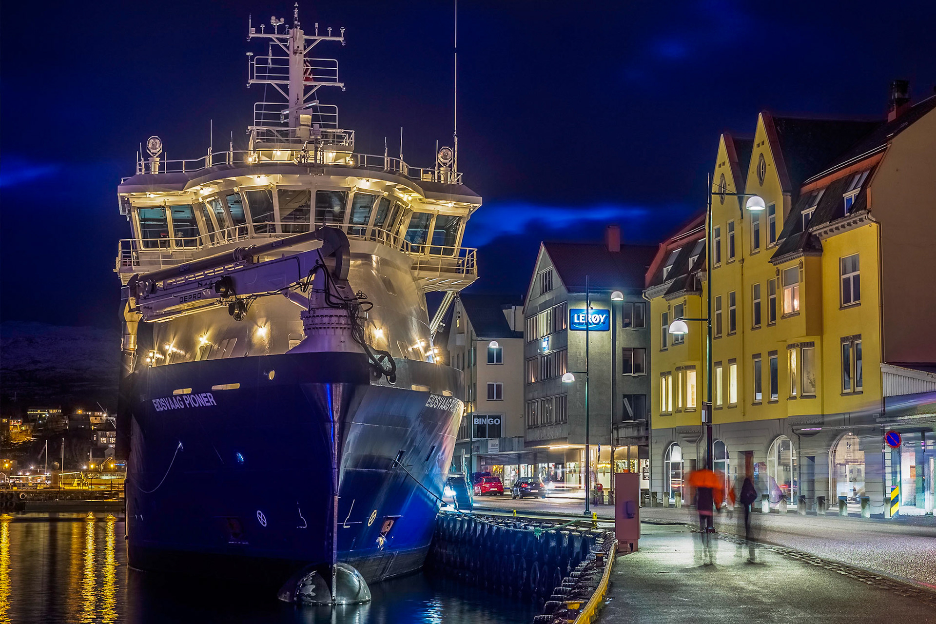 Kristiansund am Abend