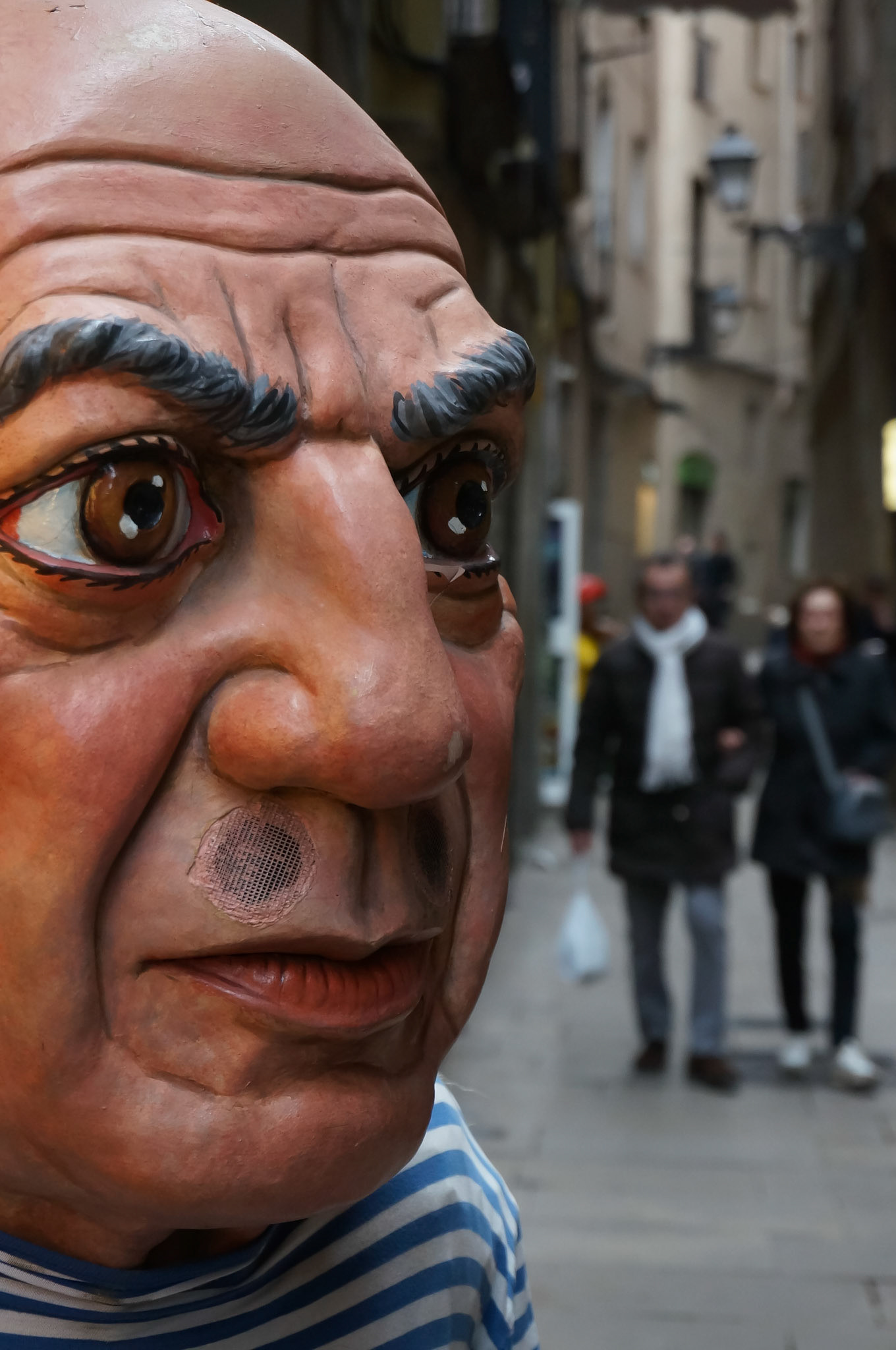 Straßenszene in Barcelona