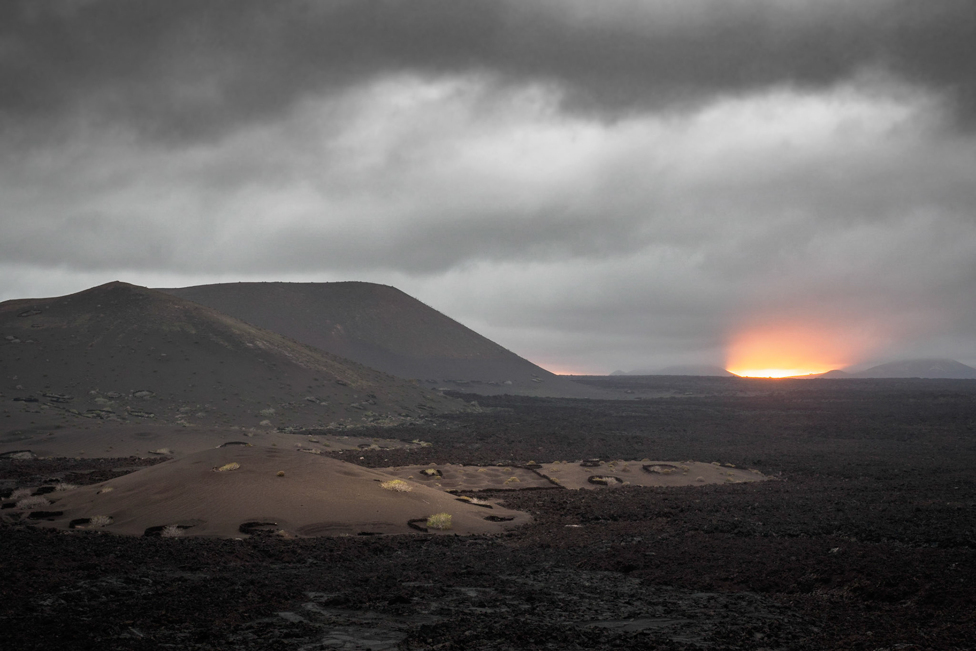 Sonnenaufgang im Timanfaya Nationalpark, Lanzarote