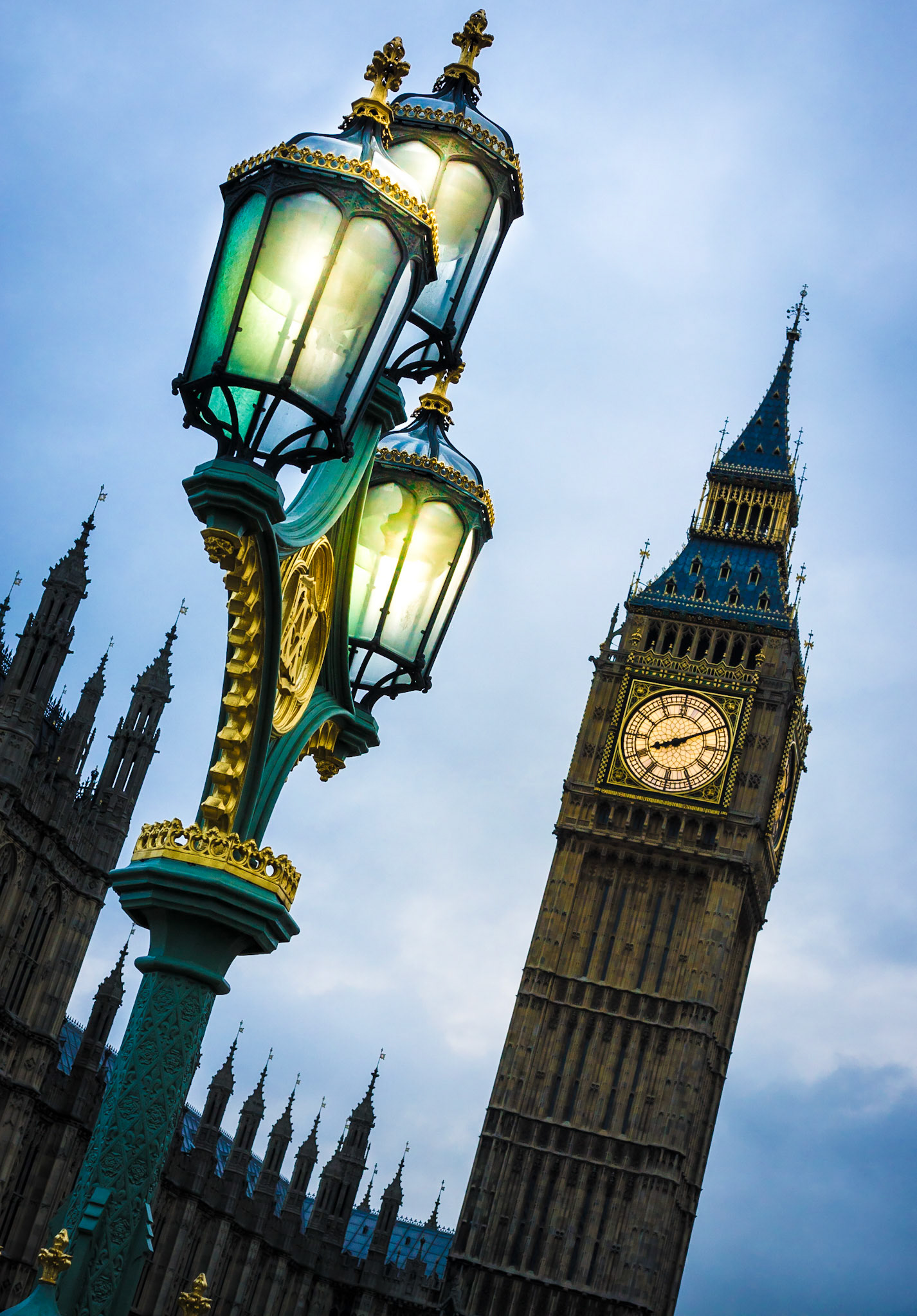 Cloudy October Morning at Londons iconic Big Ben