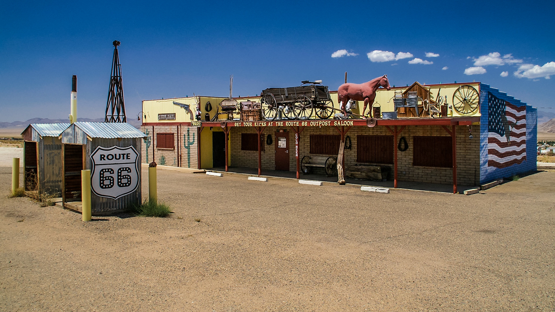 Entlang der Route 66 bei Seligman