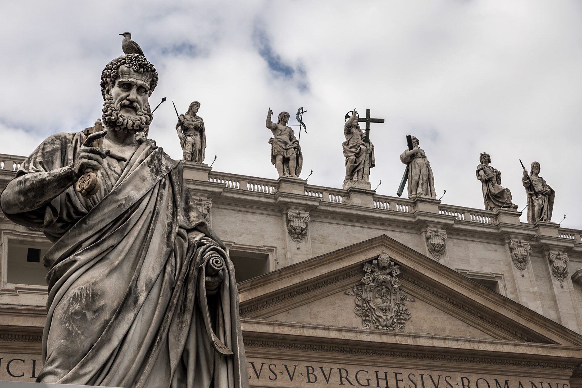 Dachfiguren des Petersdom