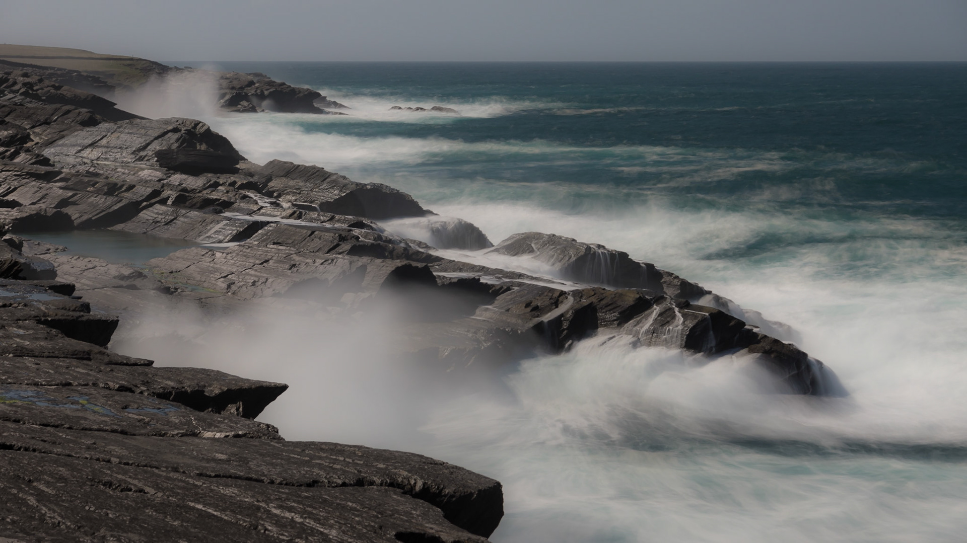 Brandung in Valentia Island