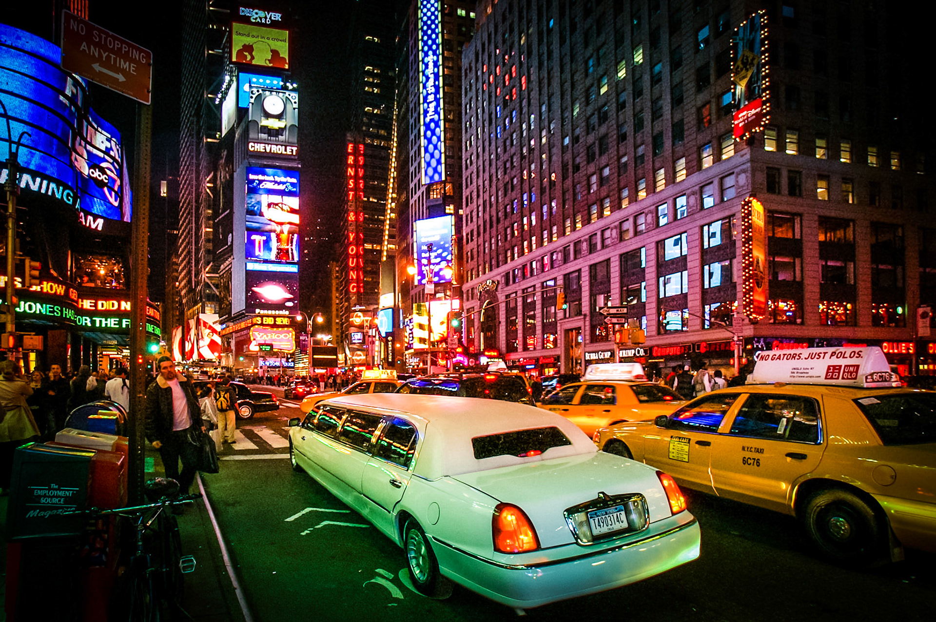 Nachts am Times Square