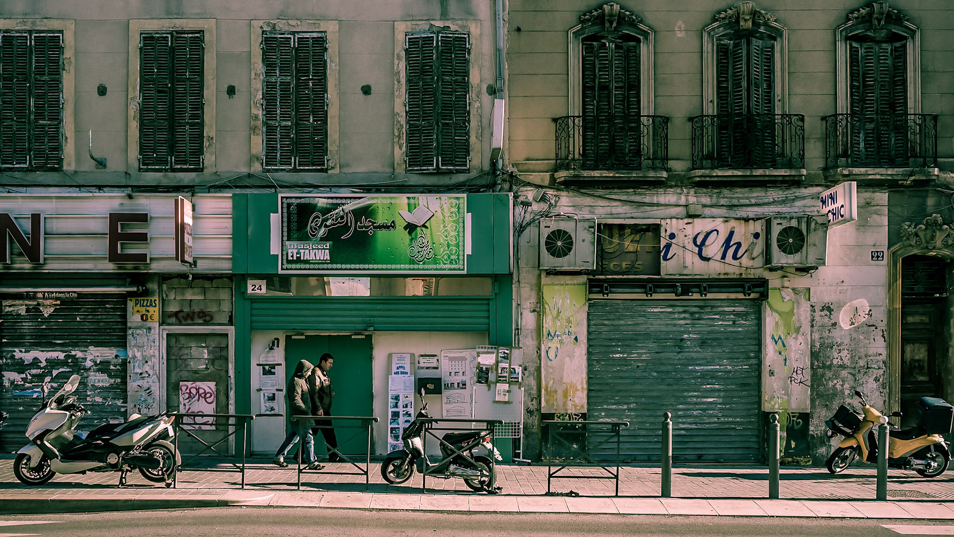 Eine der Hauptstraßen in Marseille