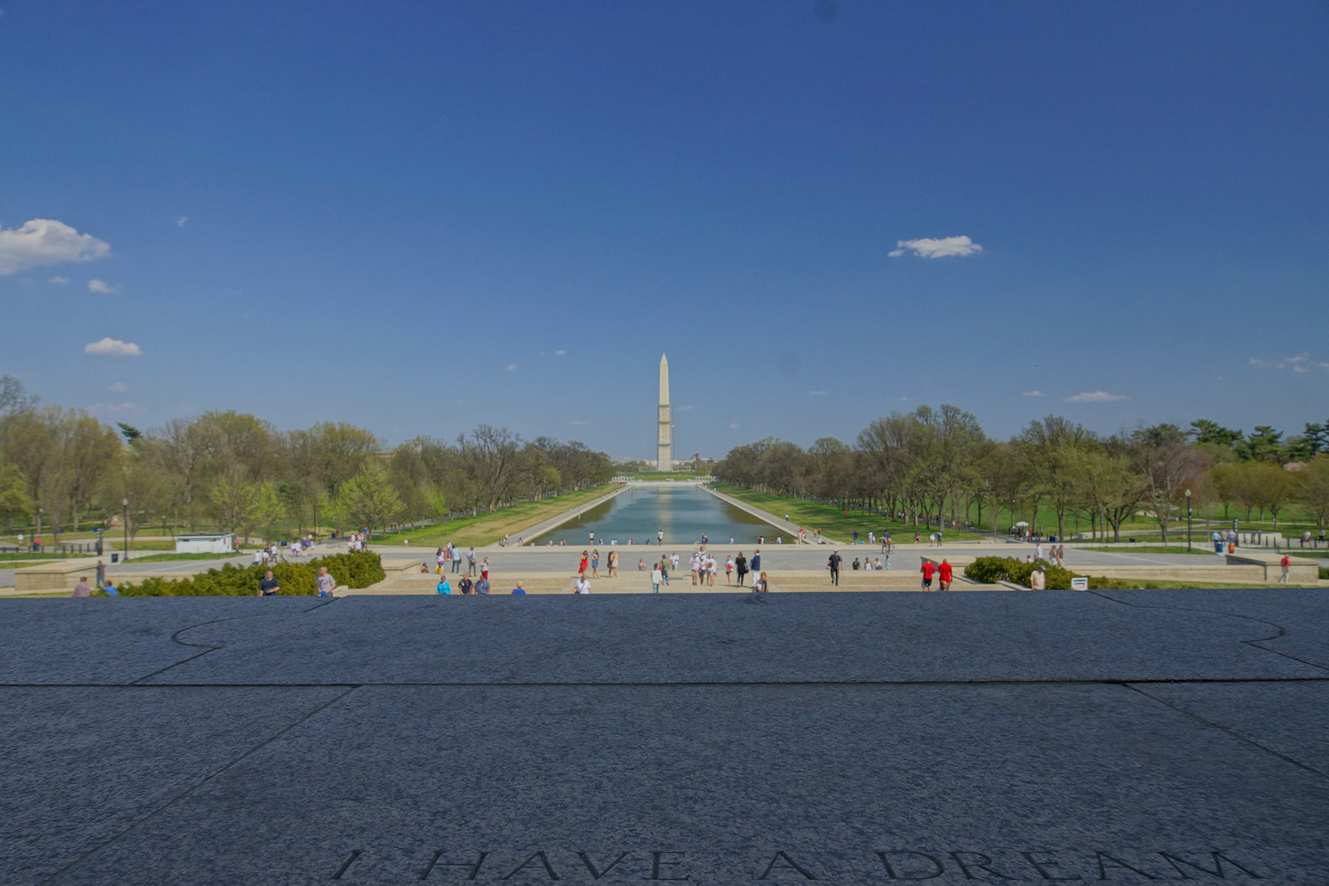 I have a dream - Blick vom Lincoln Memorial