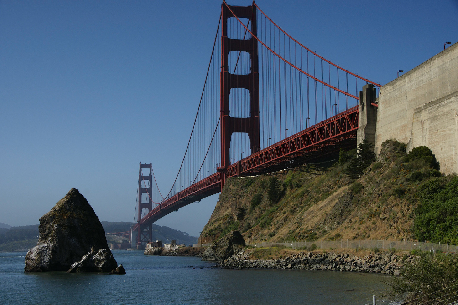 Golden Gate Bridge von Sausalito aus gesehen