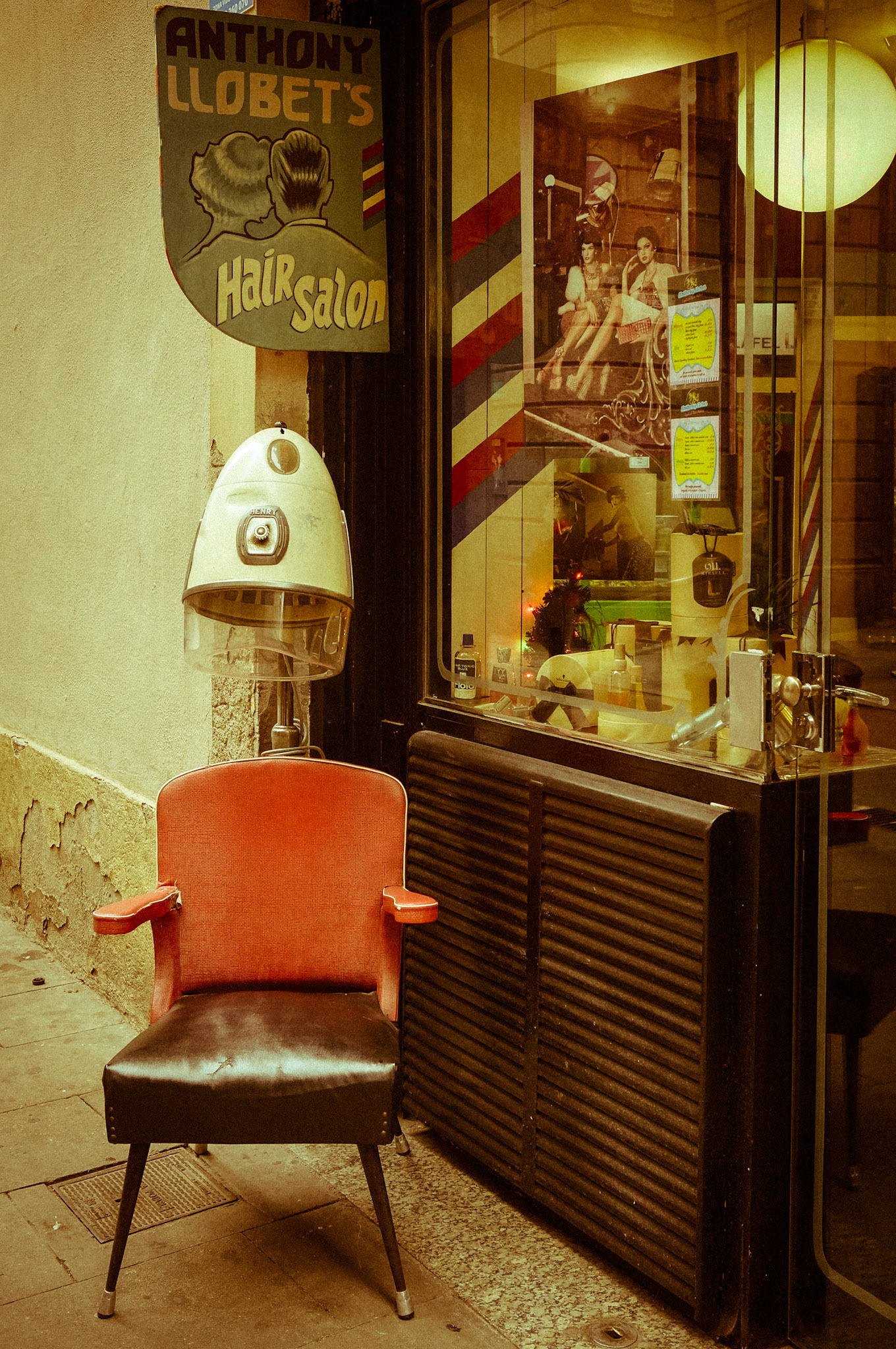 Alter Friseursalon in Barcelona