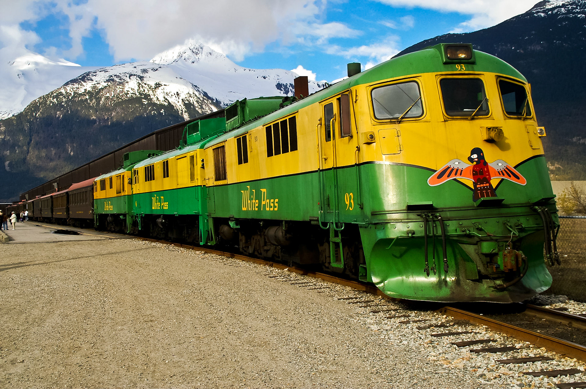 Zug in den Yukon