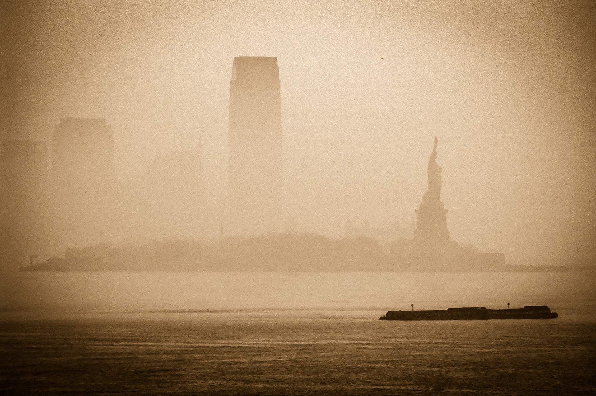 New York im Morgennebel