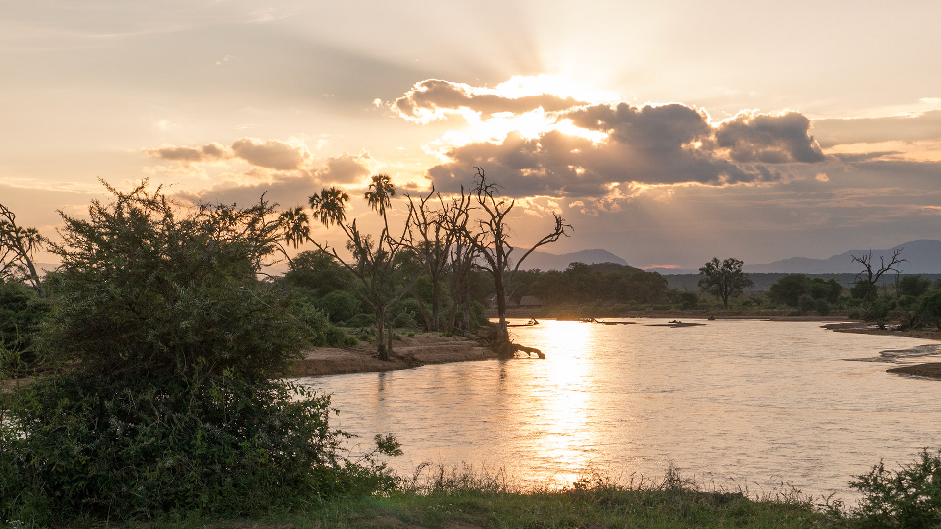 Bilick über den Ewaso Ngiro River