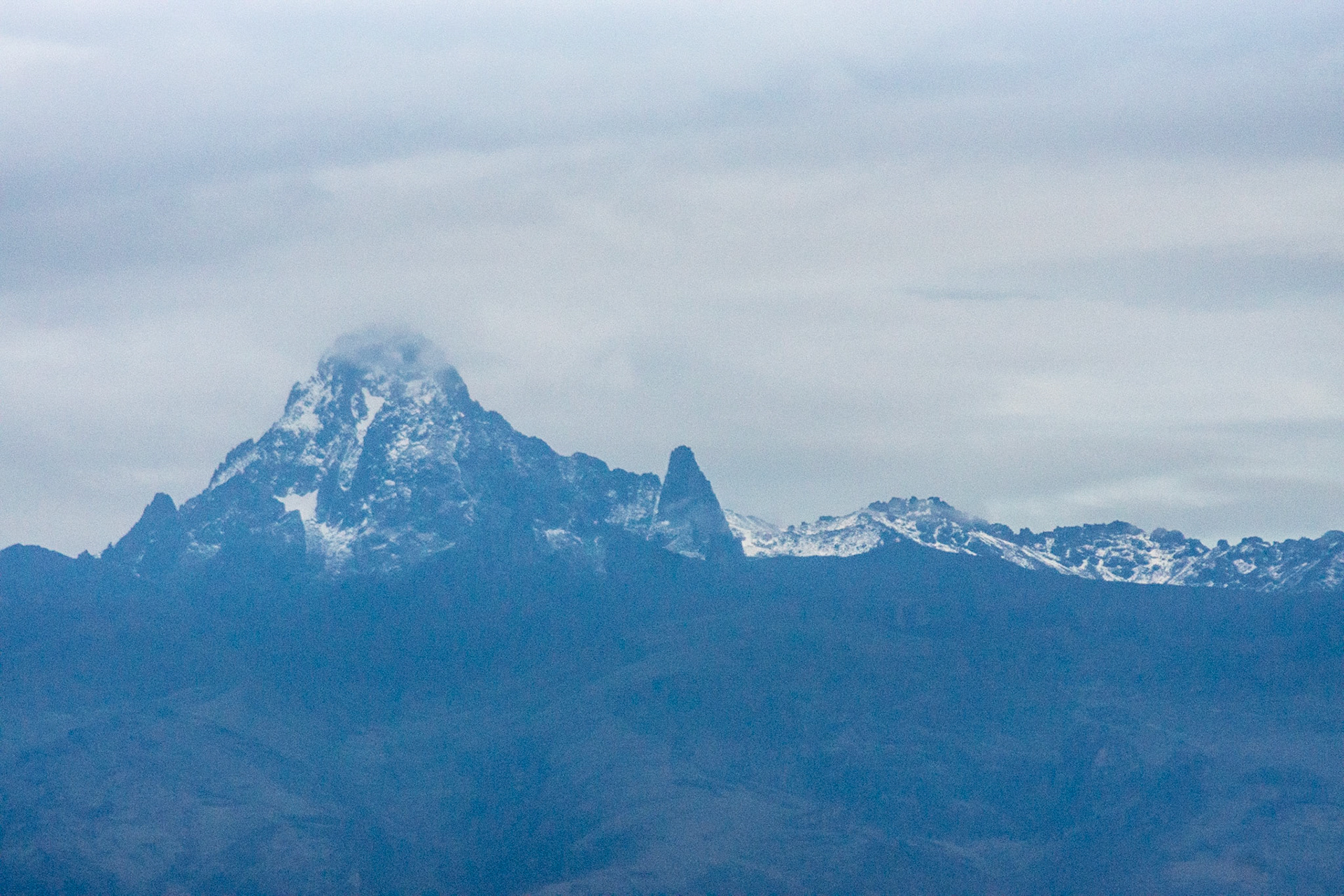 Blick auf Mount Kenya