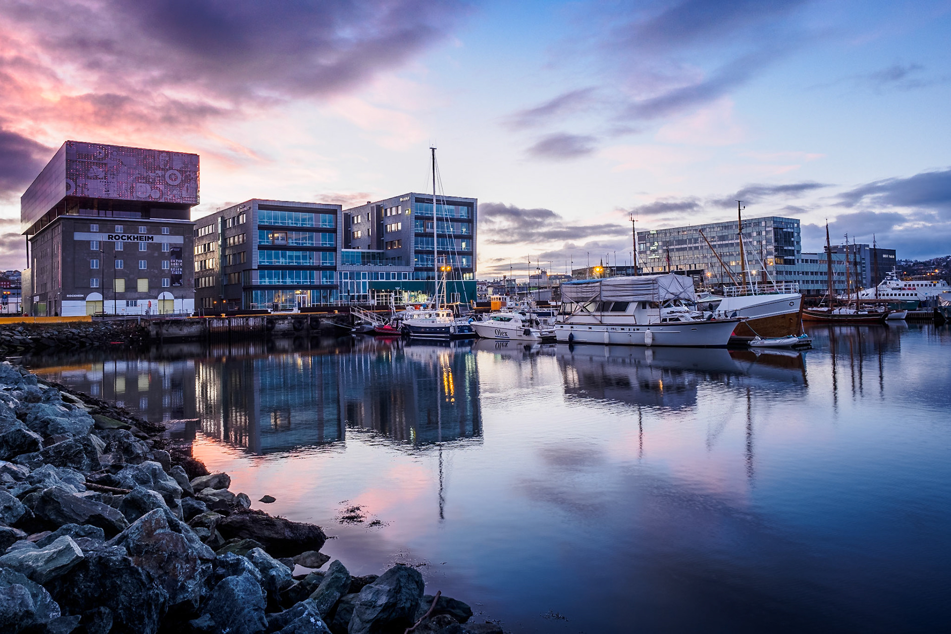 Trondheim am Morgen