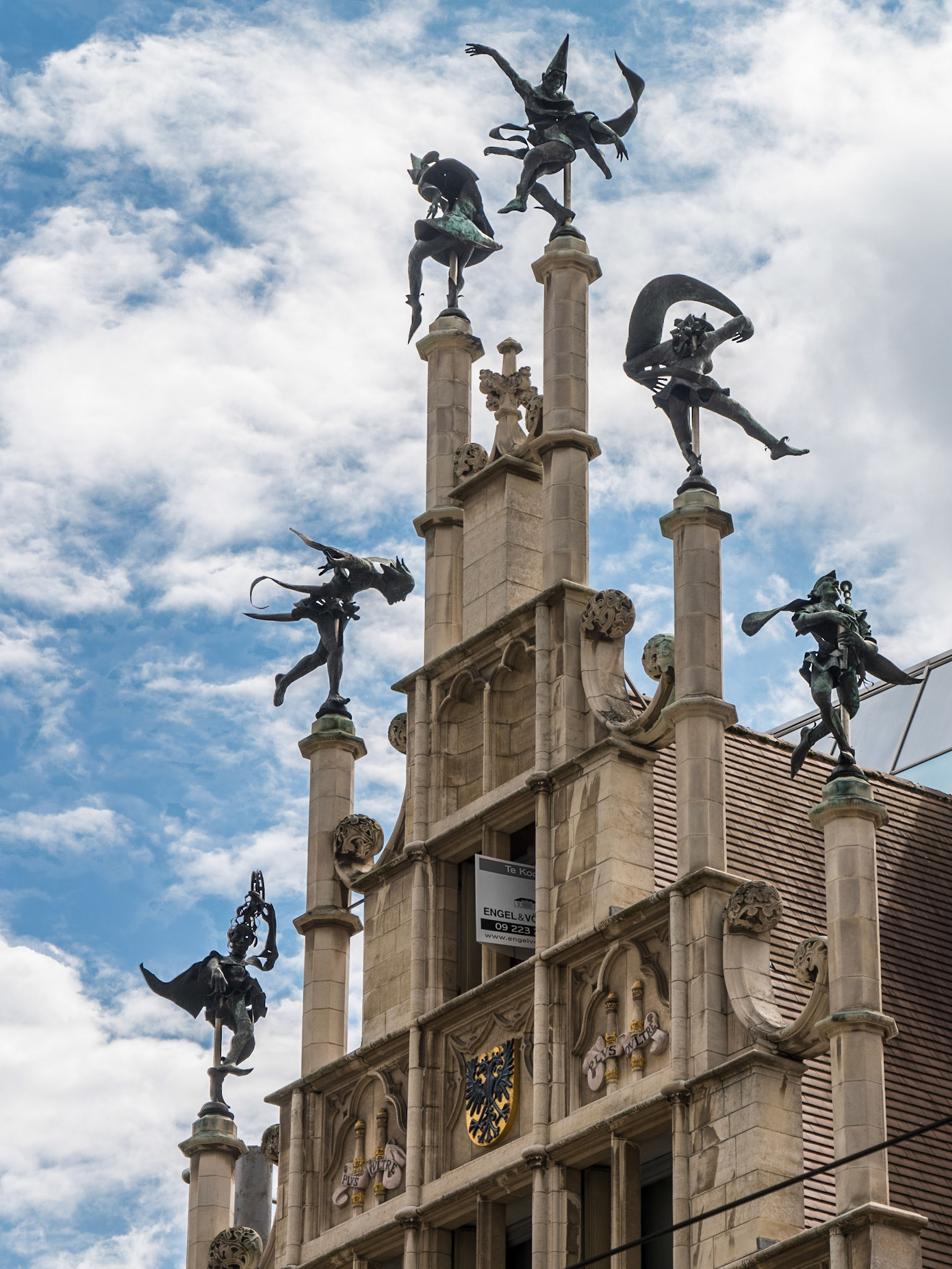 Häuserdetail in Gent