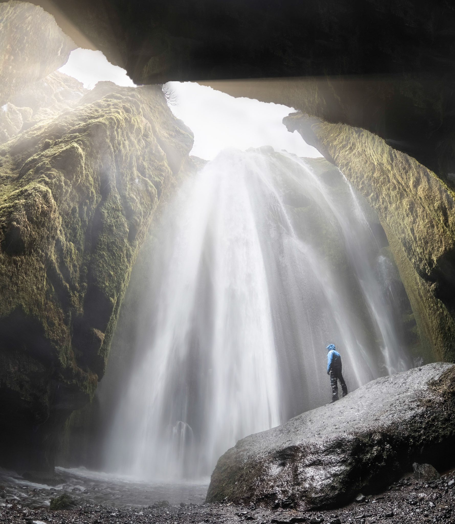 Gljúfrabúi-Wasserfall (Island)