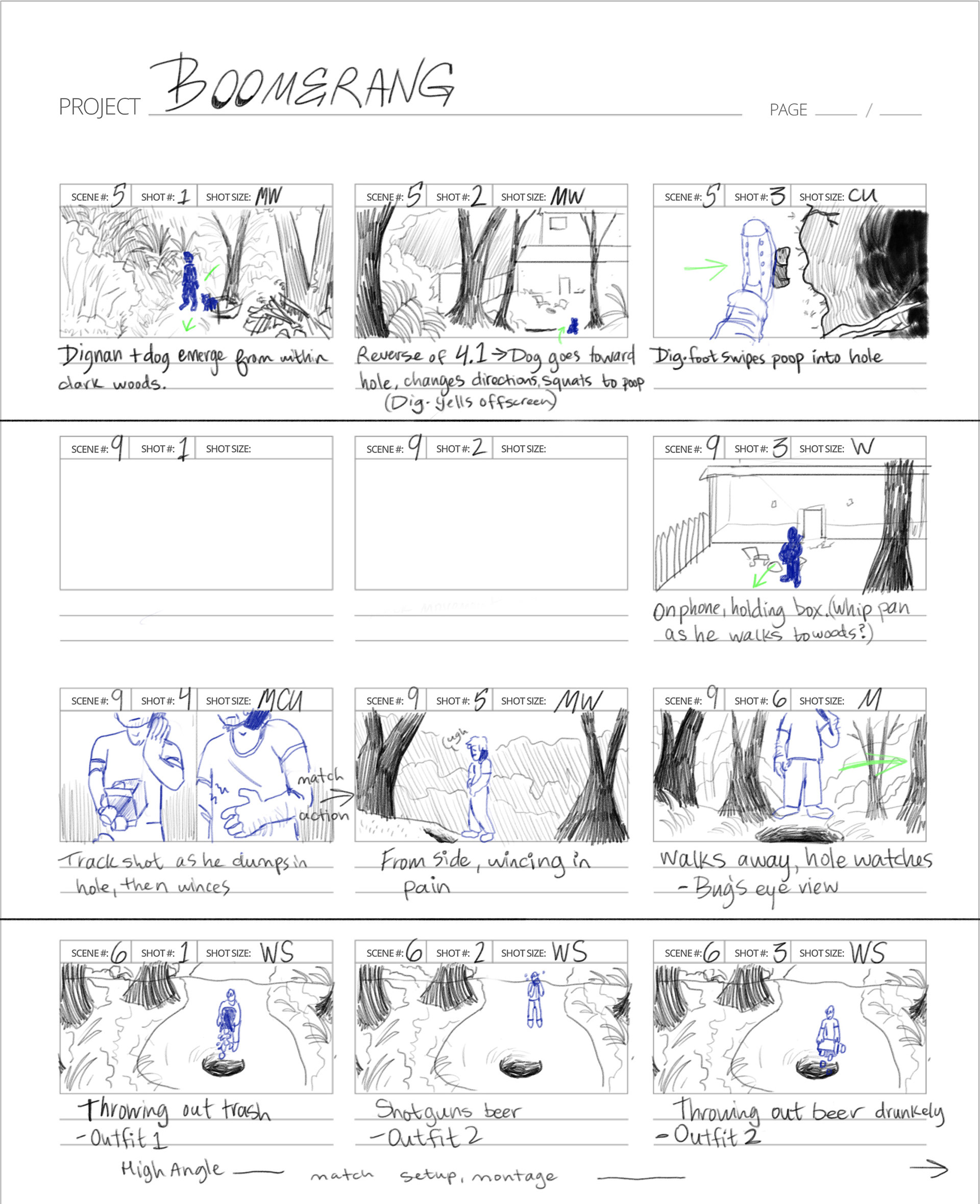 Scene 2 storyboard