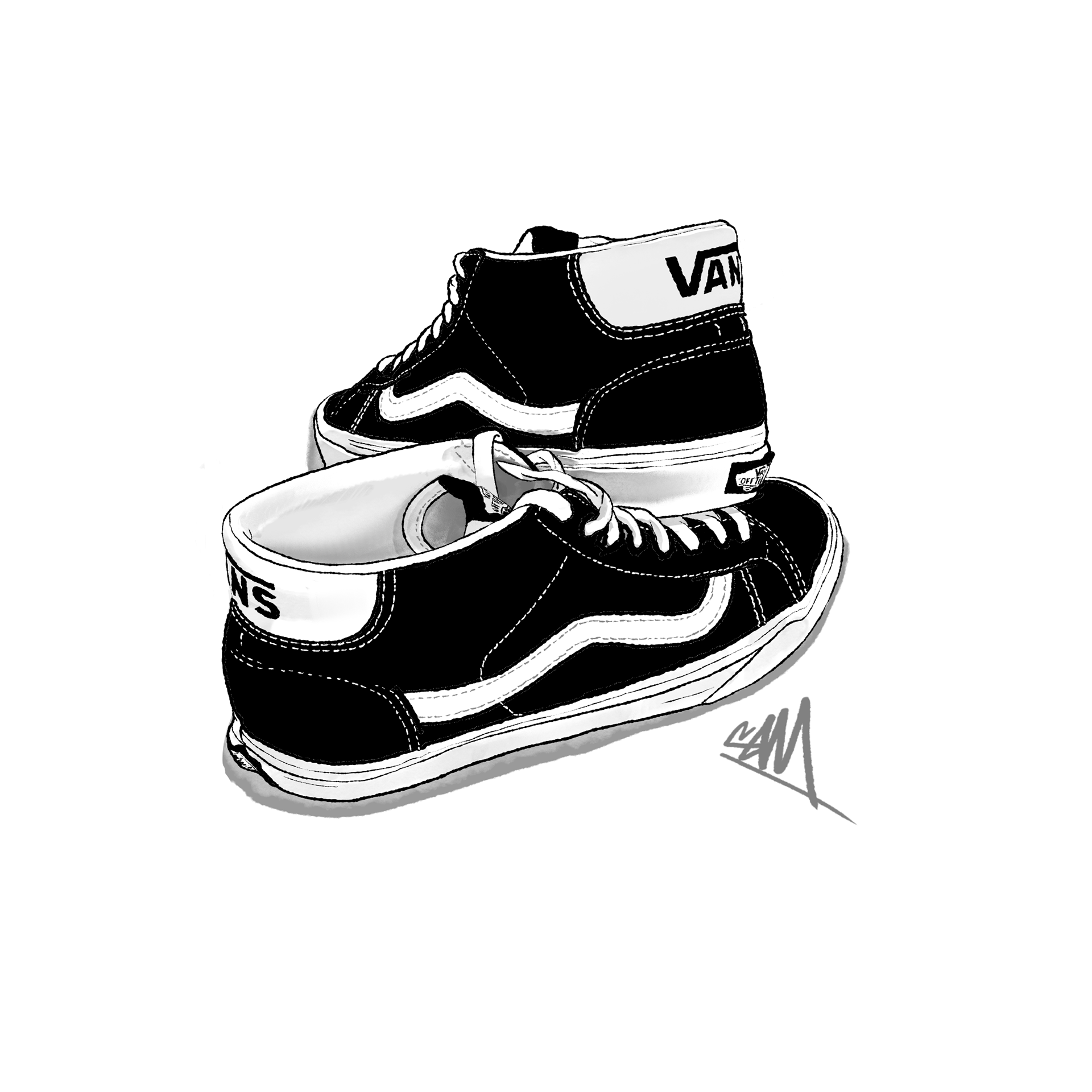 Vans illustration action sport extreme - Electrorouge