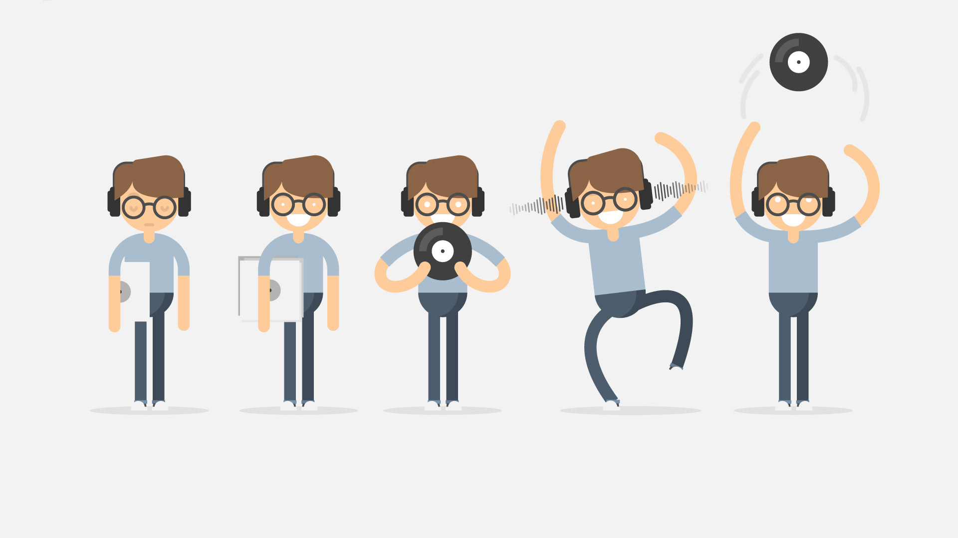 Personnage principal programmateur Film produit App webradio FIP Radio France - Electrorouge