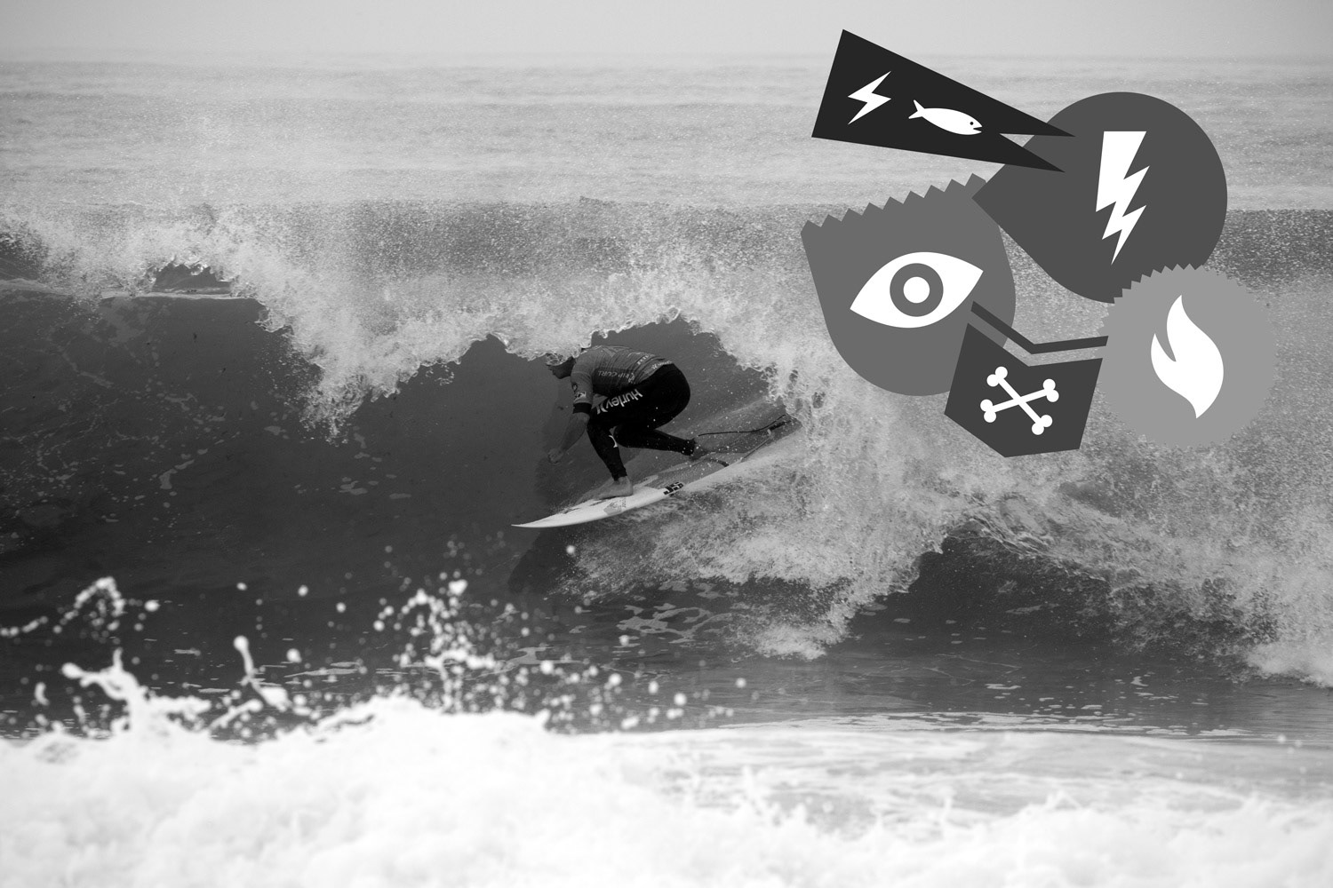 Surf graphisme action sport extreme - Electrorouge