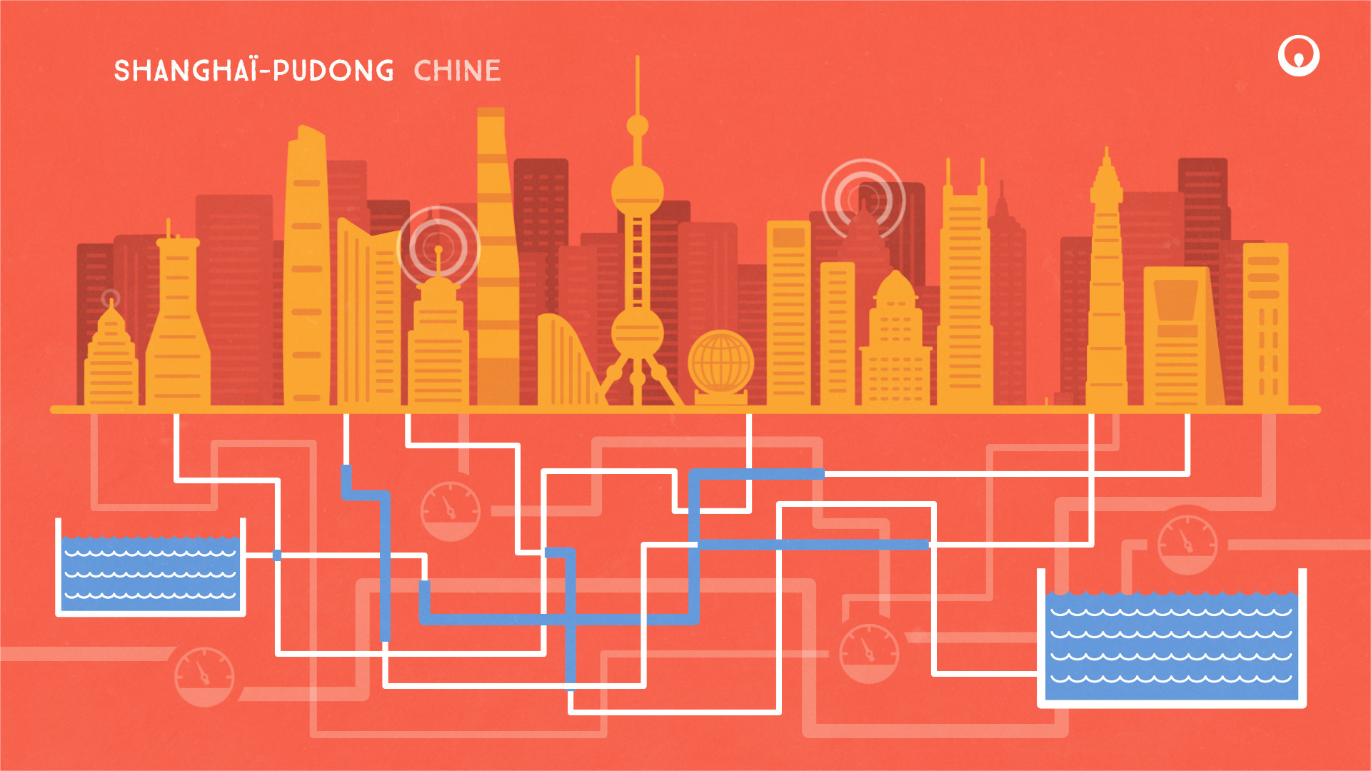 Graphisme Rapport annuel motion design Veolia - Electrorouge