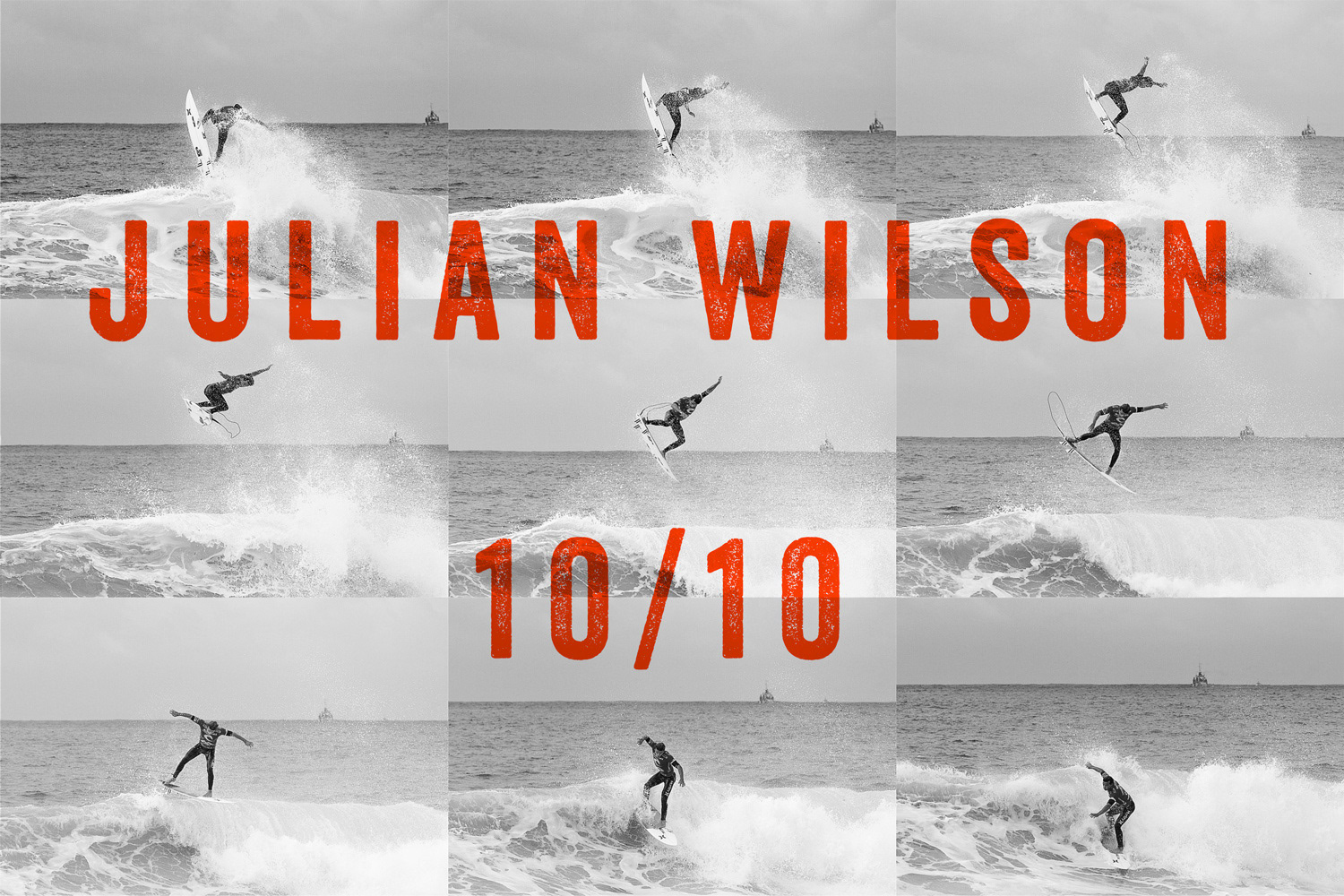 Surf photo sequence graphisme sport extreme - Electrorouge