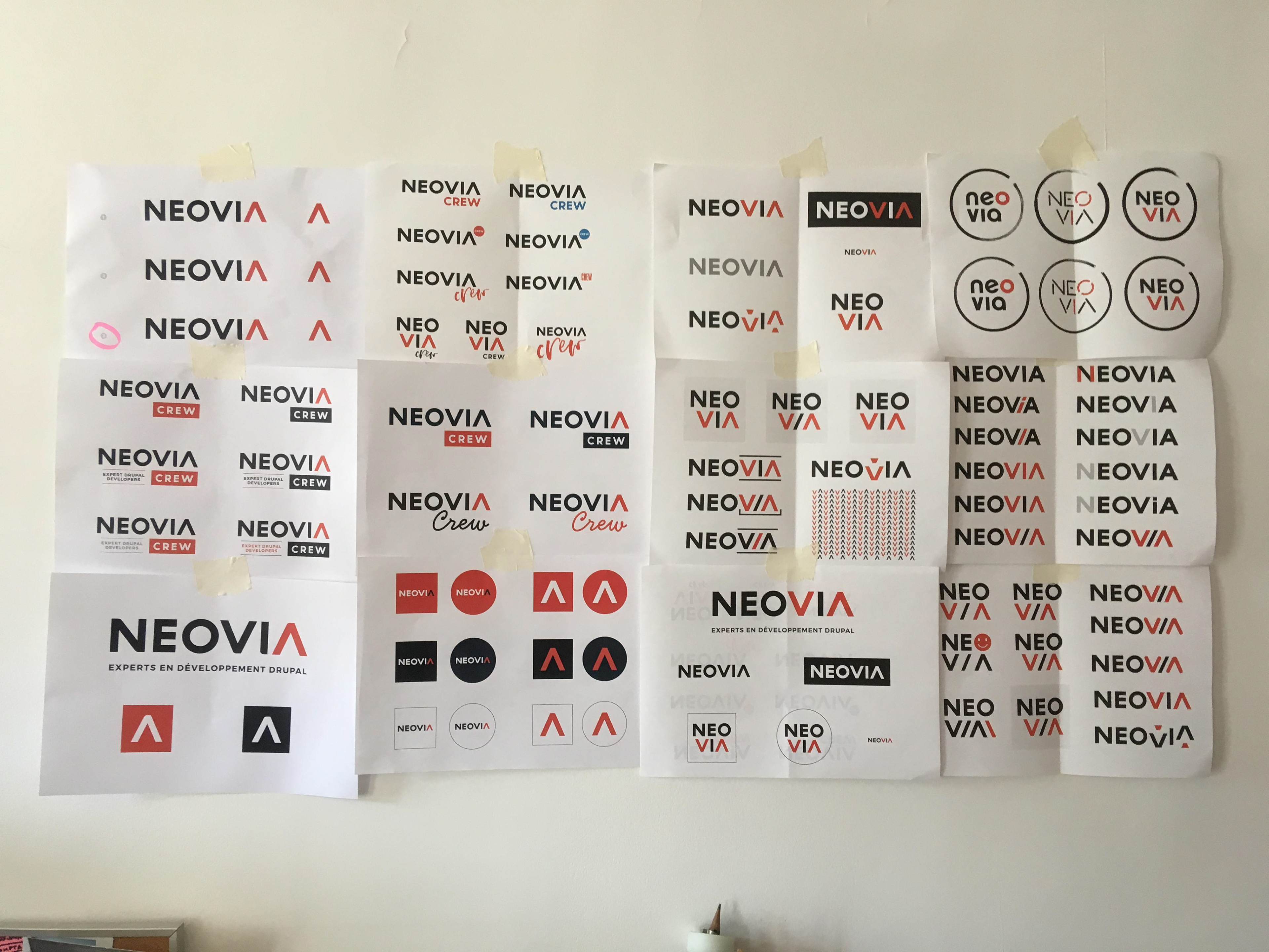 Recherche Identité visuelle Neovia - Electrorouge