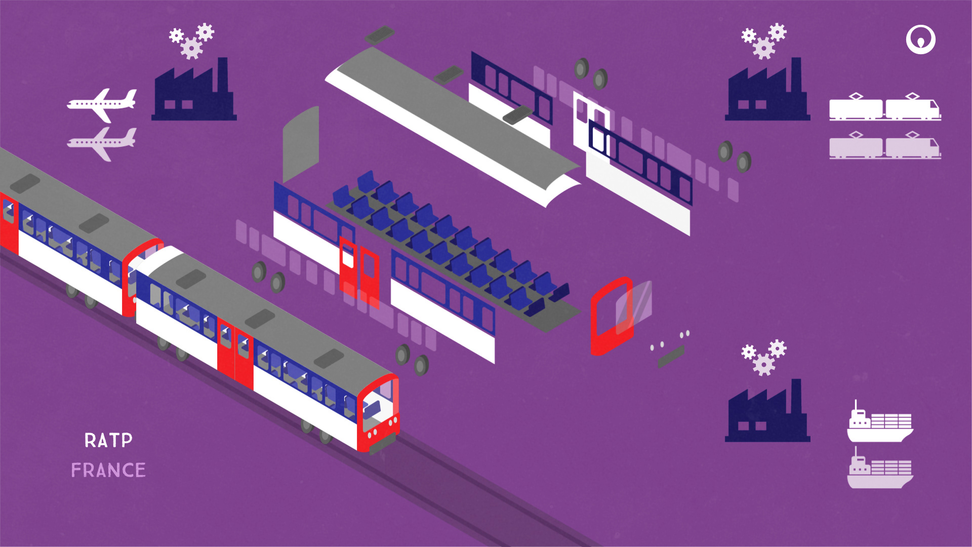 Schéma Rapport annuel motion design Veolia - Electrorouge