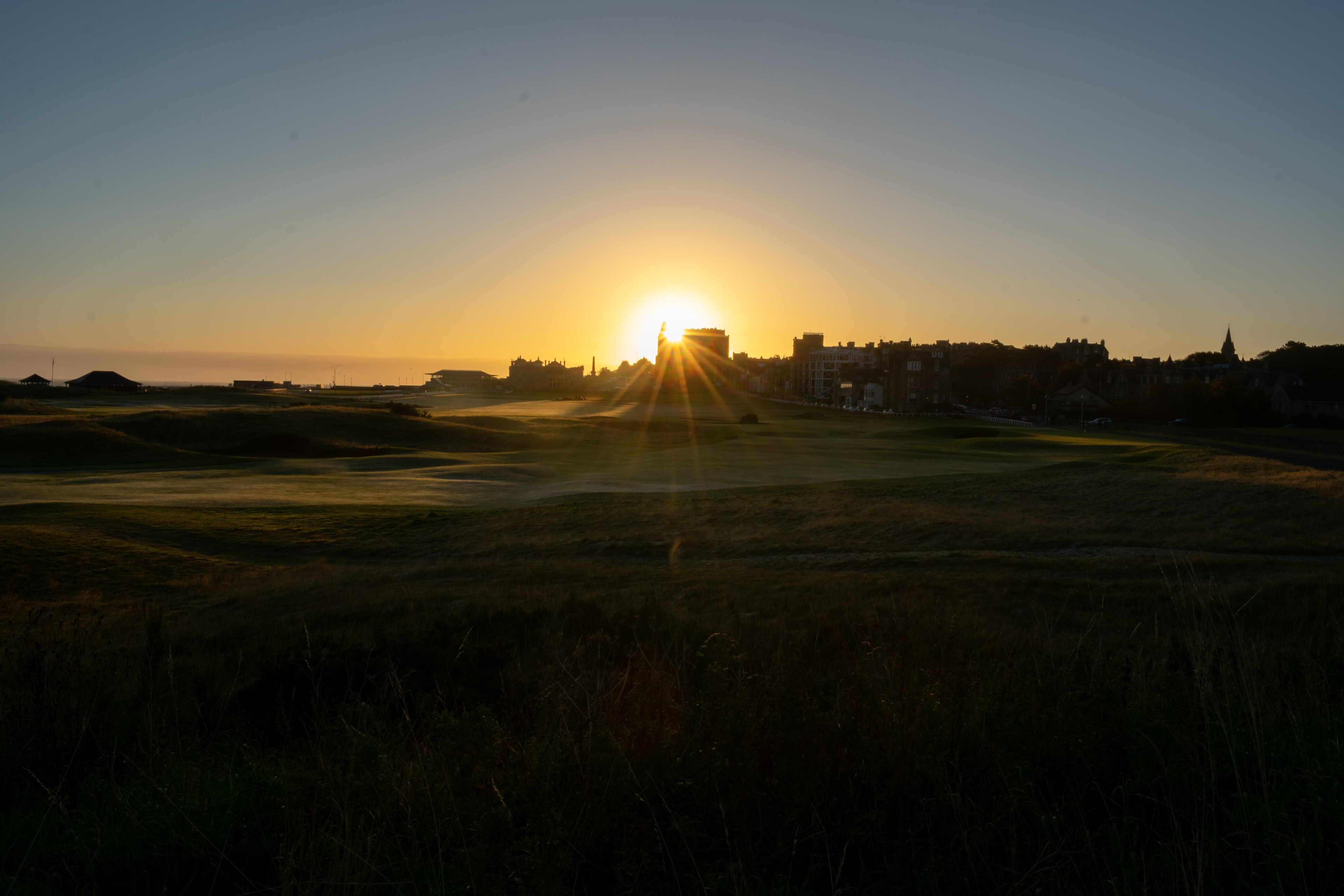 September: A spectacular sunrise over the Old Course