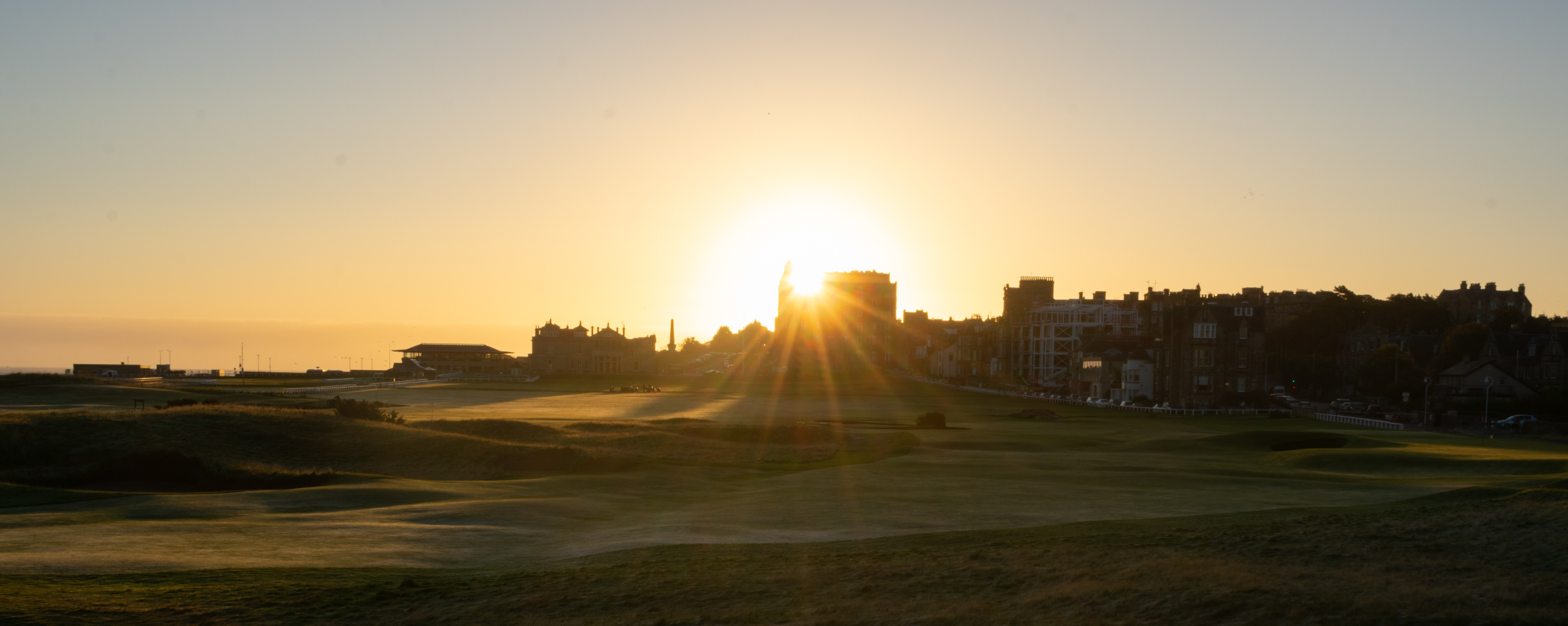 September: A spectacular sunrise over the Old Course
