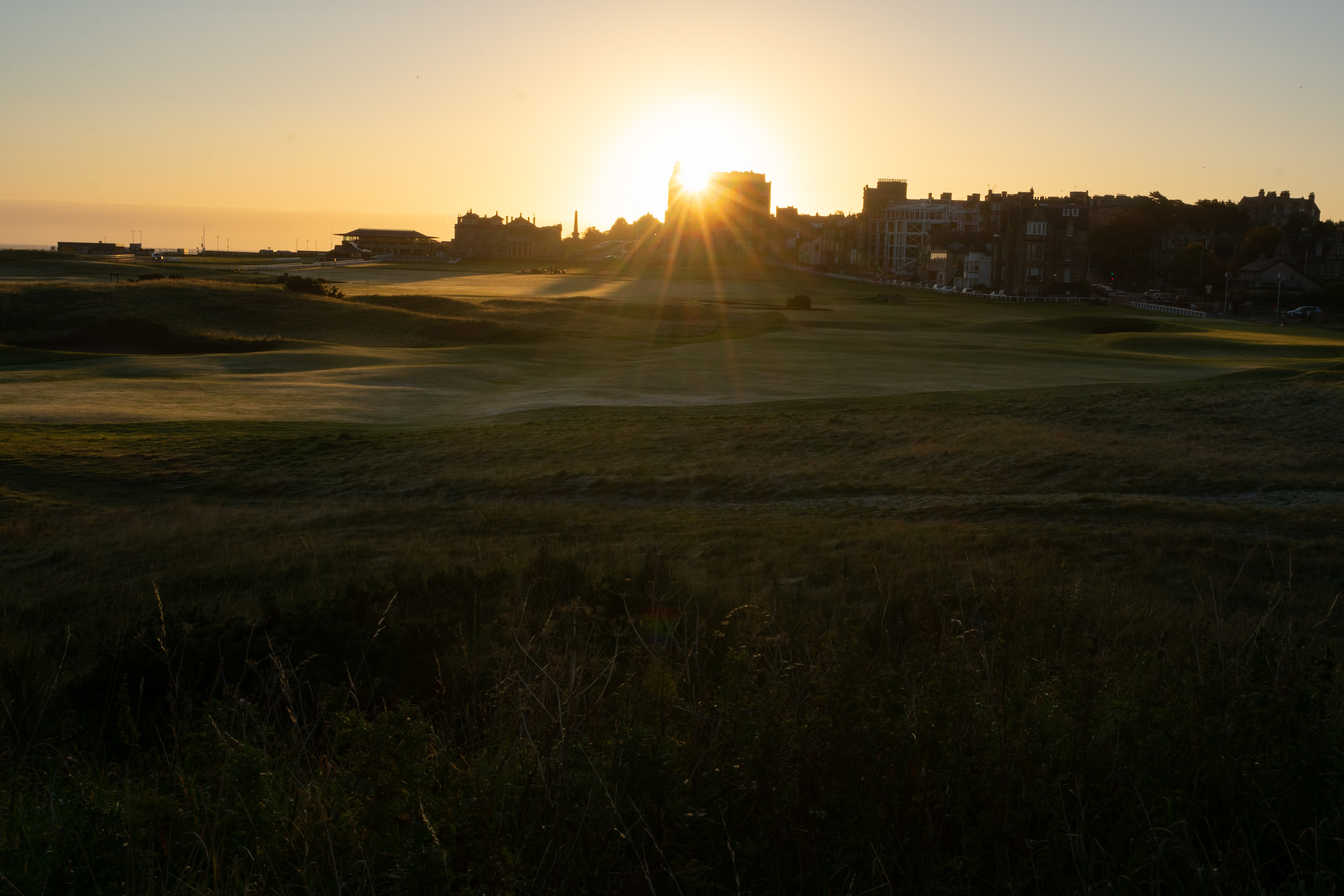 September: A spectacular sunrise over the Old Course
