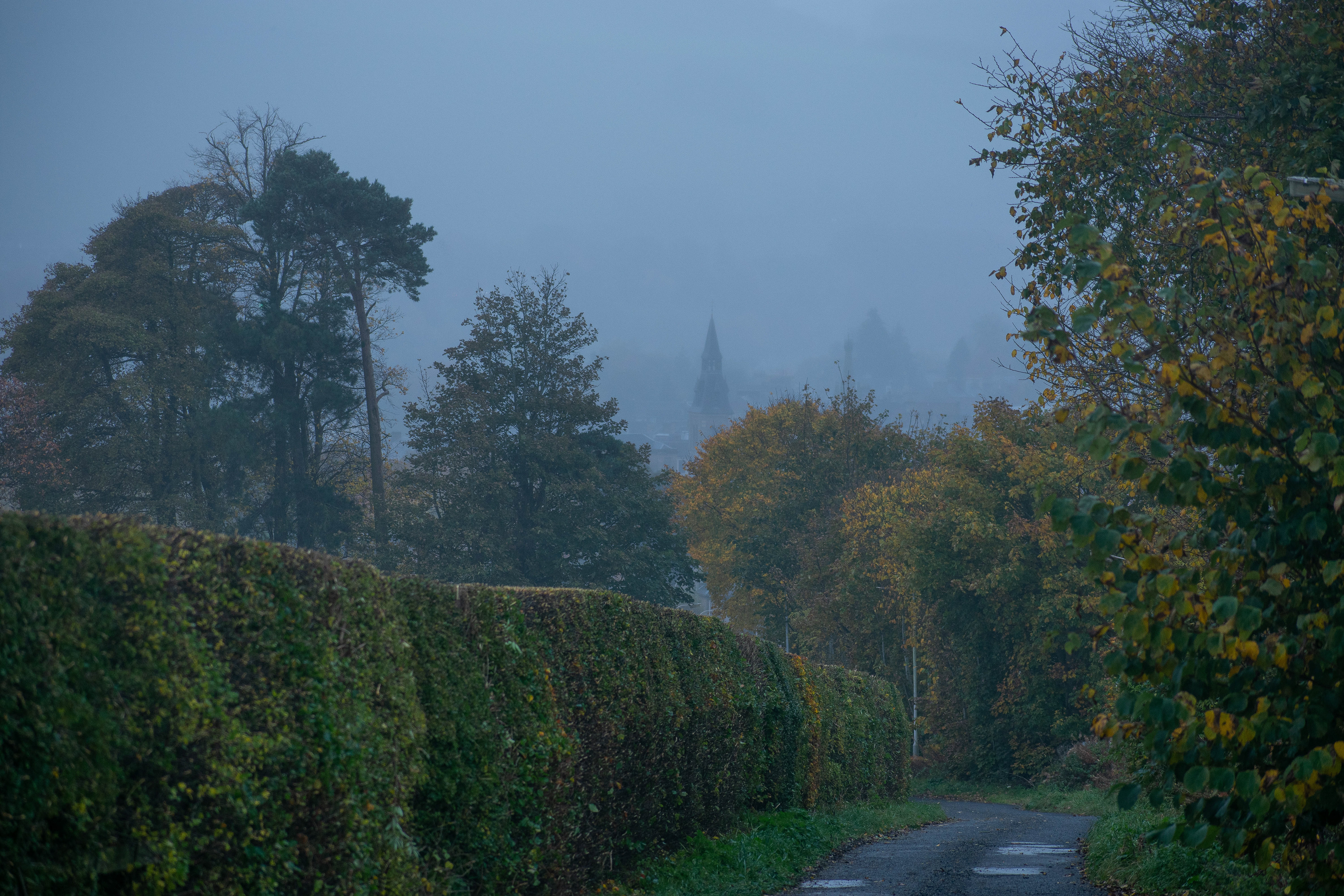 October: Cupar in the mist