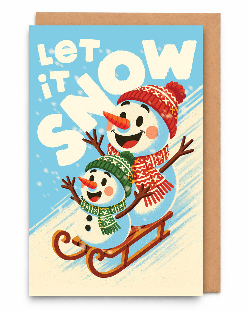 13 - Snowmen Sledging